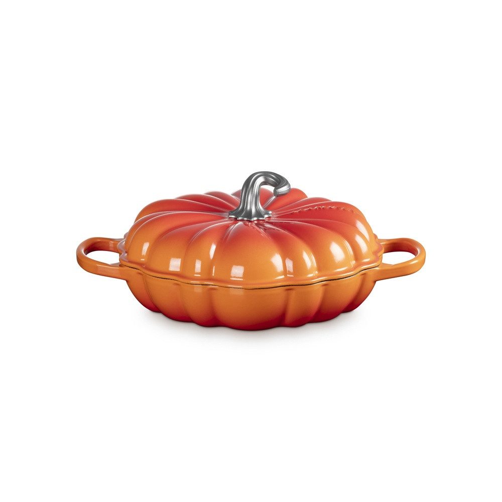 LE CREUSET Kochtopf LeCreuset Gourmet-Profitopf Kürbis 28cm, Auswahl Ofenrot, Gußeisen