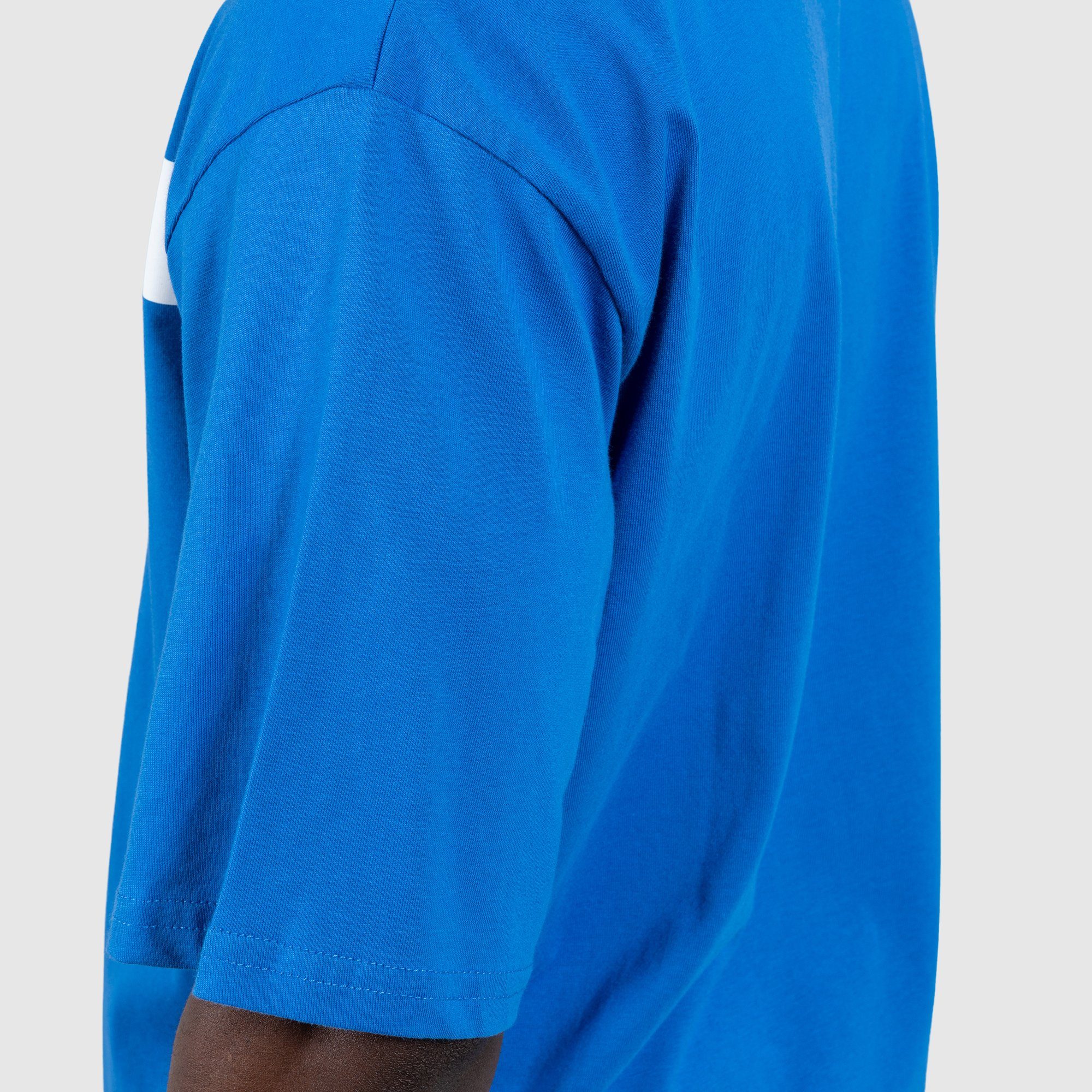 Oversize, Baumwolle 100% Smilodox Gus T-Shirt Blau
