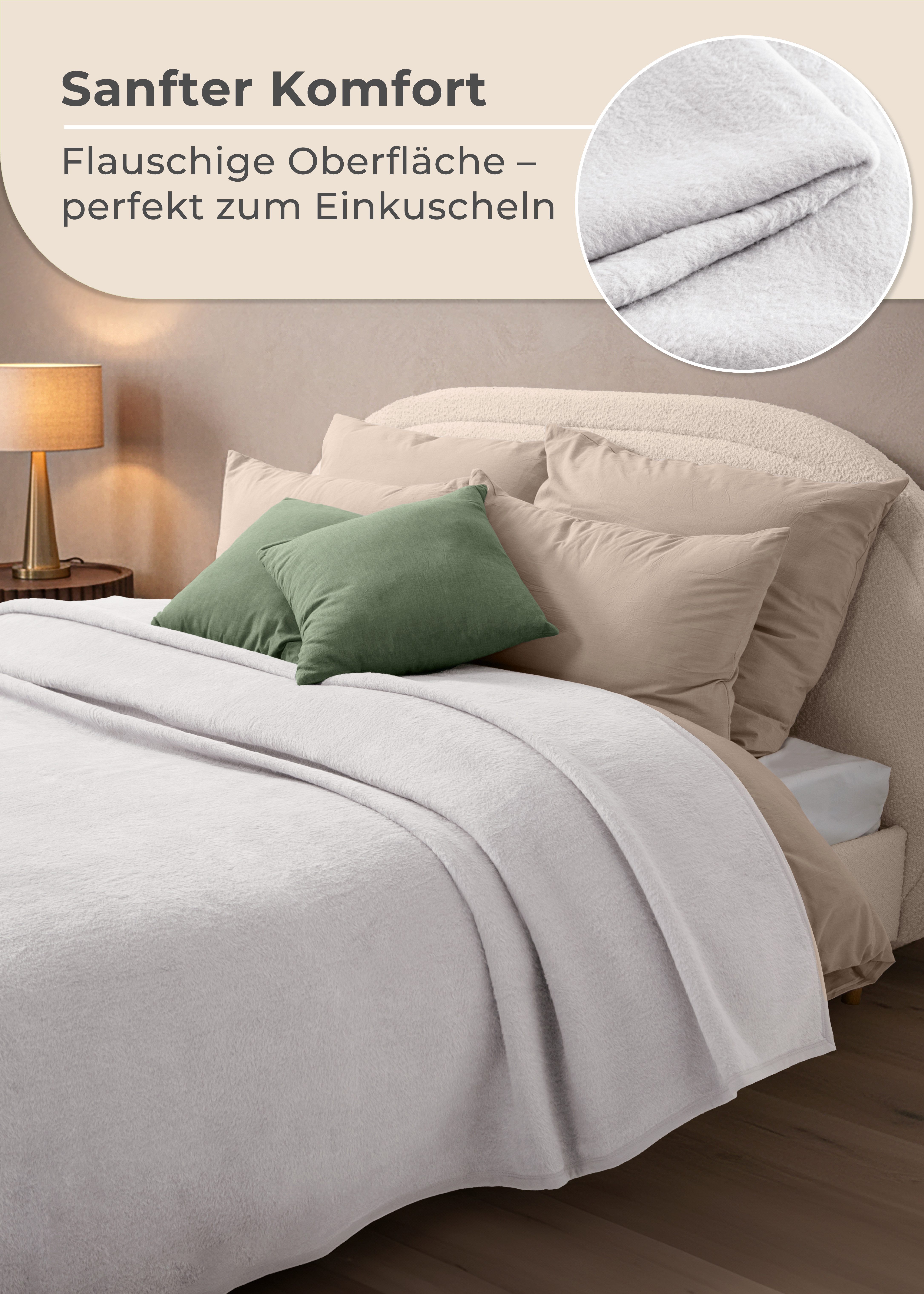 Wohndecke Wohndecke aus Baumwolle - Kuscheldecke, Baumwolldecke -, Laynenburg, Decke als Sofa-decke, Couchdecke, Wolldecke aus Baumwollmix – Bild 4 von 5
