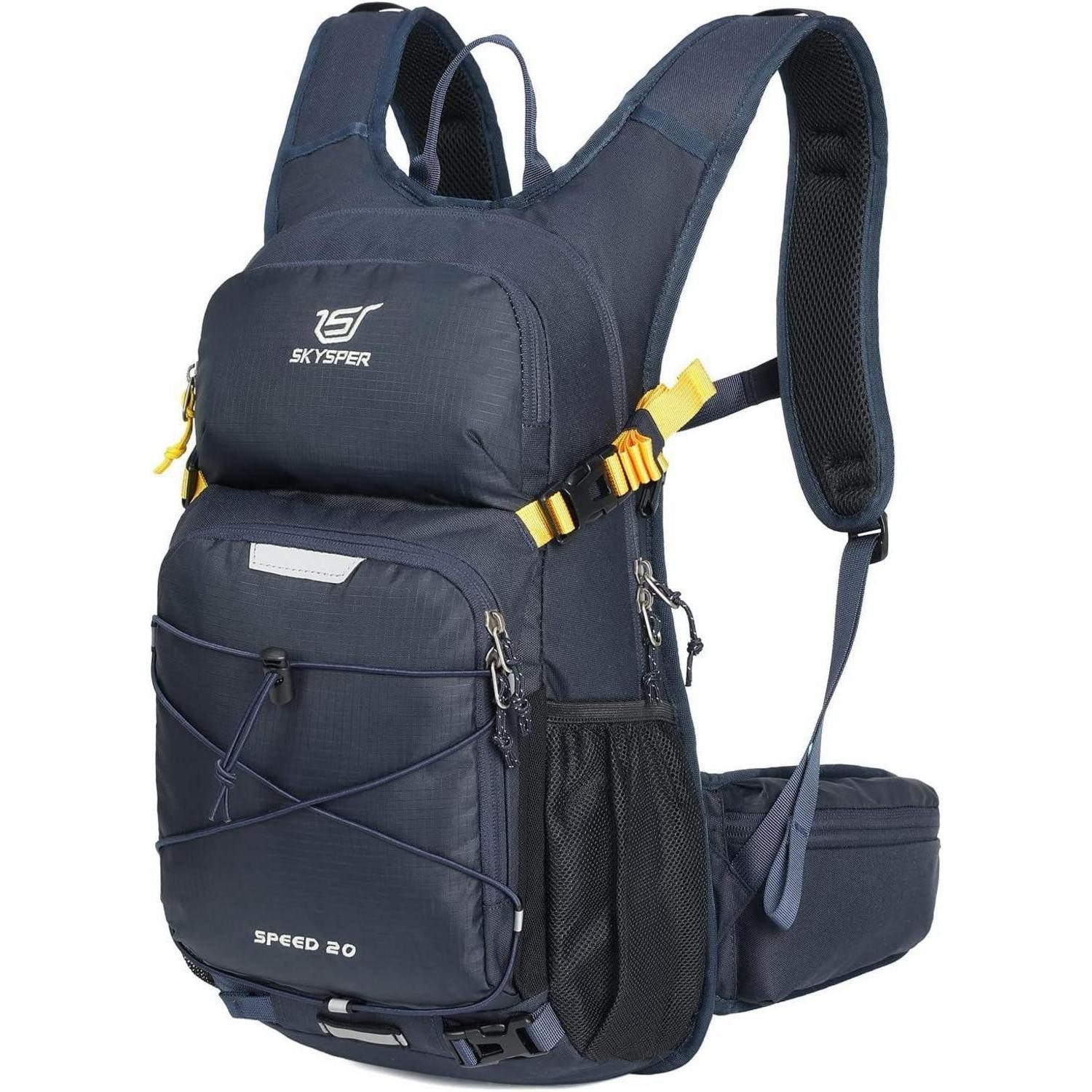 LuxusKollektion Fahrradrucksack Rucksack 20L Herren Wanderrucksack Trinkrucksack Ispeed20-navyblau