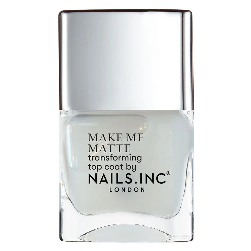 Nails Inc Überlack Better On Top Make Me Matte (transformierender Überlack), 14 ml