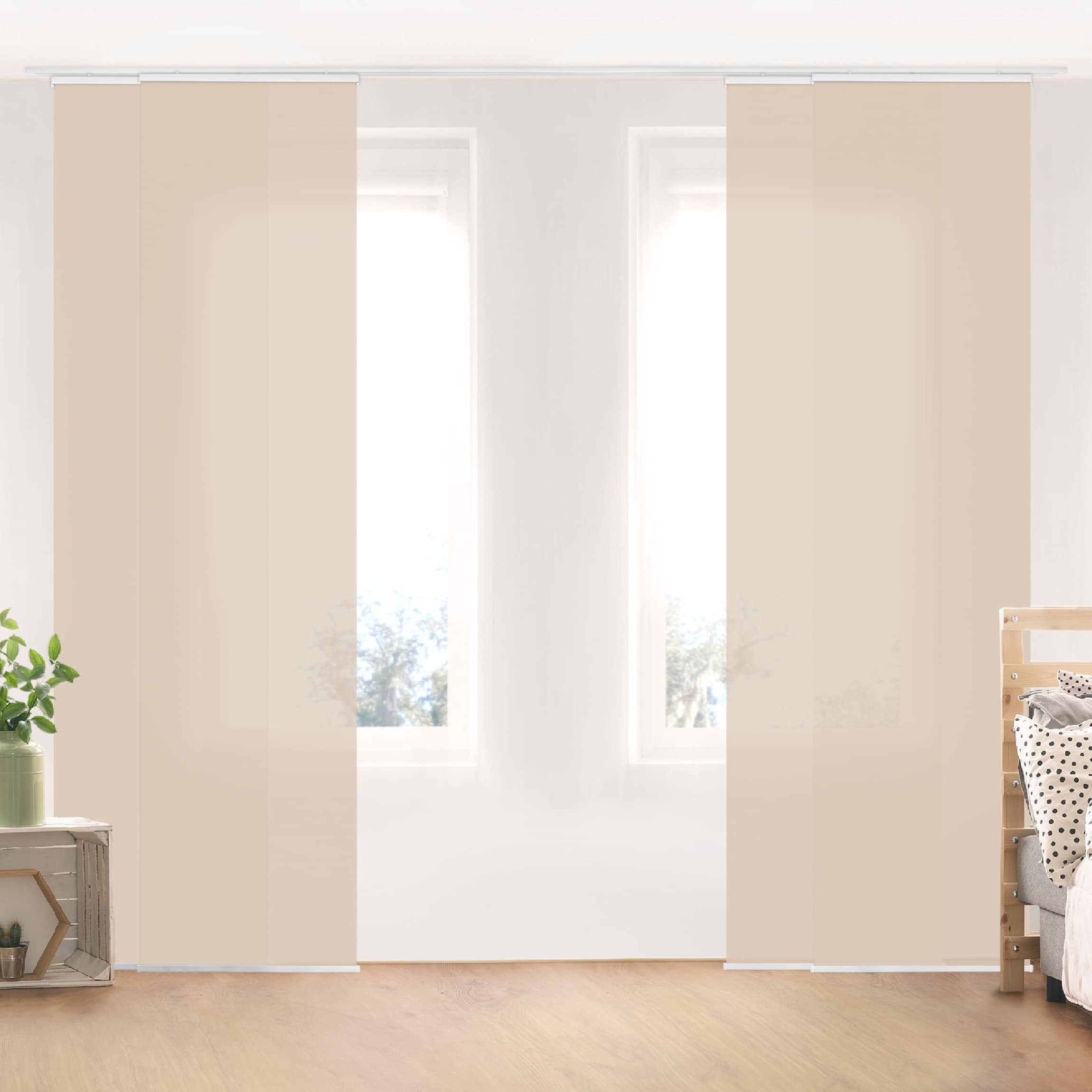 Bilderdepot24 Schiebegardine modern Flächenvorhang blickdicht Macchiato, günstig online kaufen