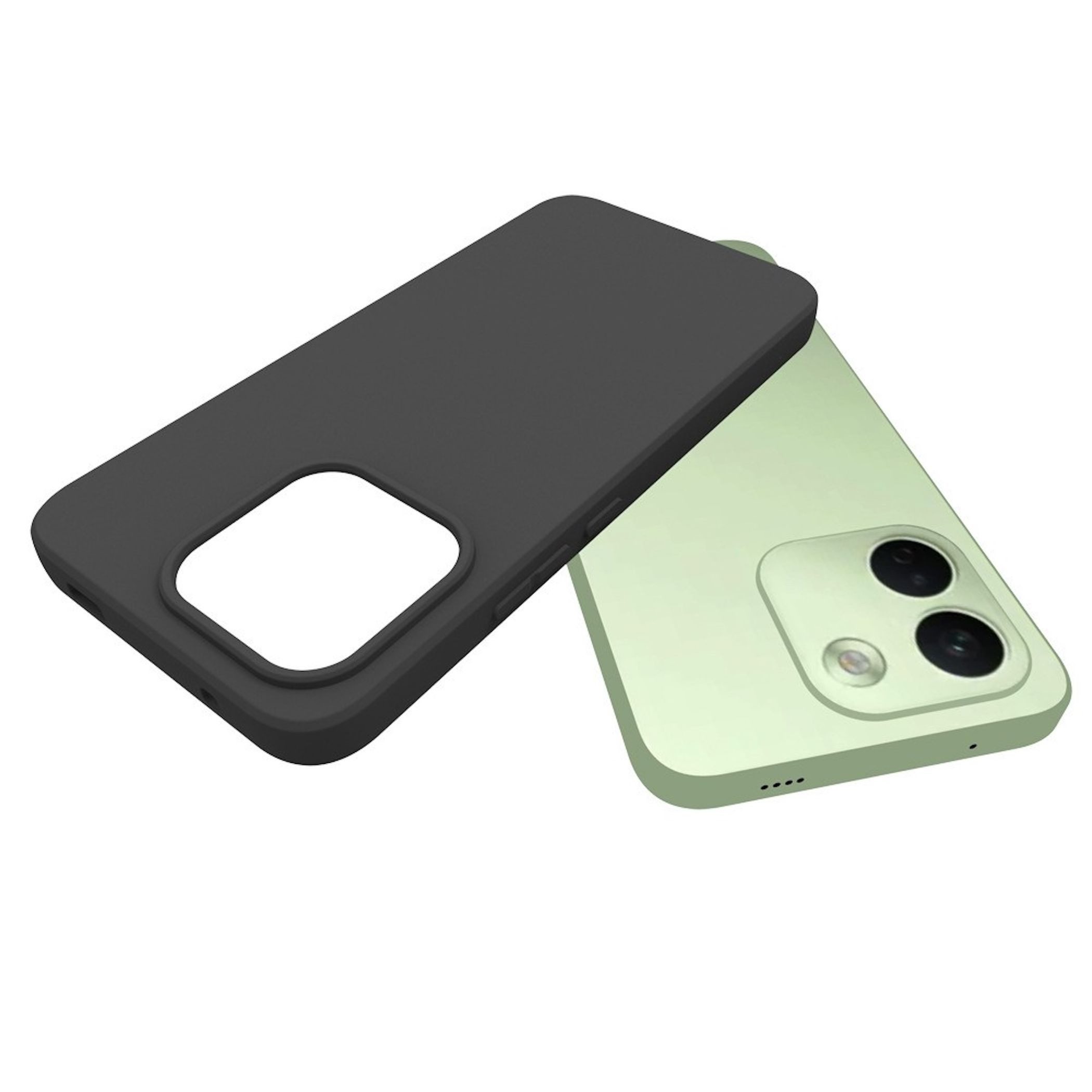 Wigento Handyhülle + Schutzglas für Xiaomi Redmi Note 17 Pro 5G TPU 9H Glas 2 in 1 Bundle 6,83 Zoll, Produktset TPU Hülle mit Hart Glas – Bild 4 von 5