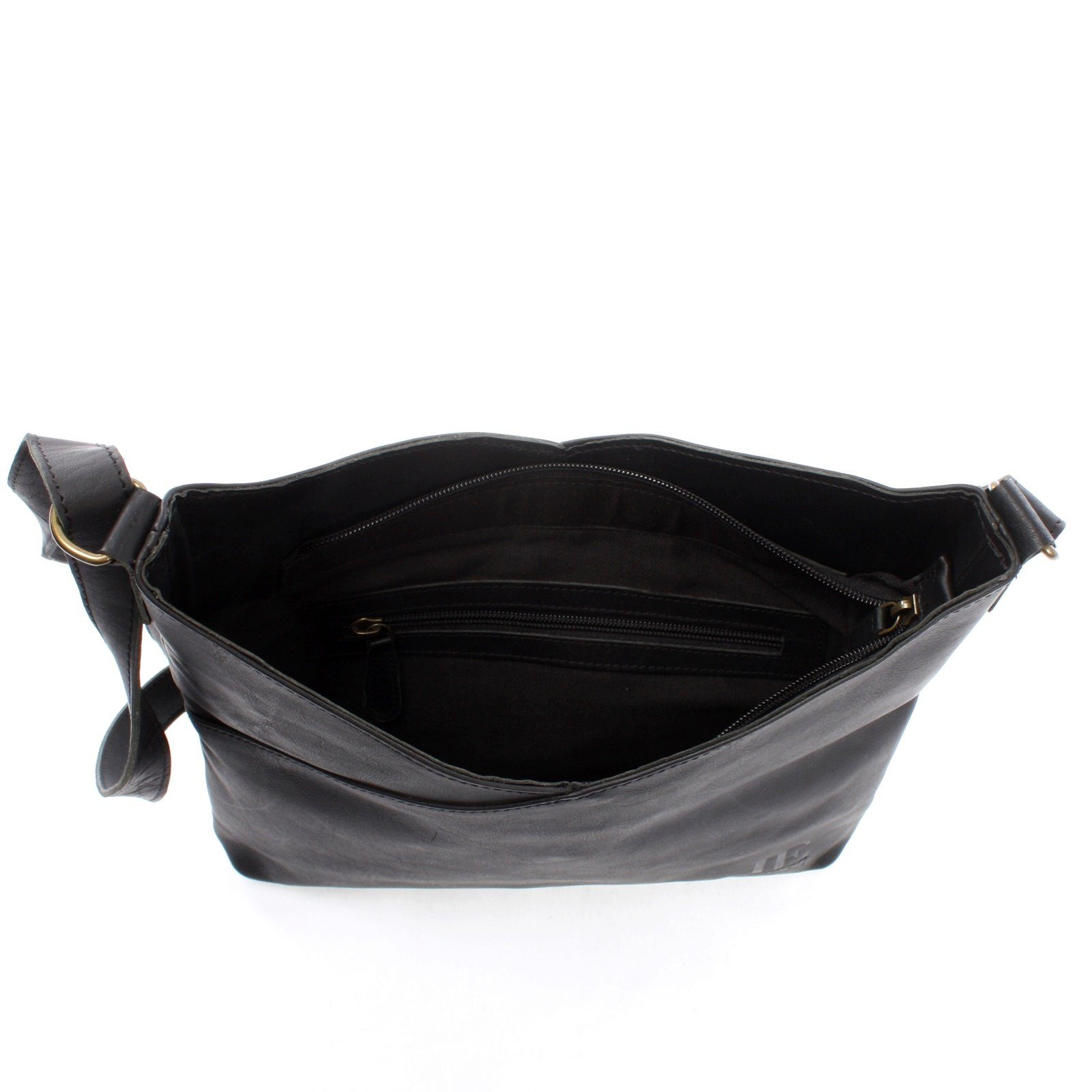 LECONI Umhängetasche Handtasche Ledertasche Damen Schultertasche Shopper Leder LE0065, Echtleder – 32×29 cm außen, 24 cm Mitte × 3 cm – verstellbarer Riemen – Bild 5 von 5