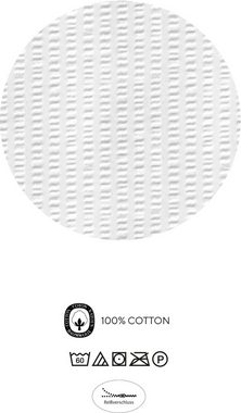 Bettwäsche Malik, Biberna, Soft-Seersucker, 2 teilig, 100% Baumwolle, bügelfrei, mit Reißverschluss, ganzjährig einsetzbar