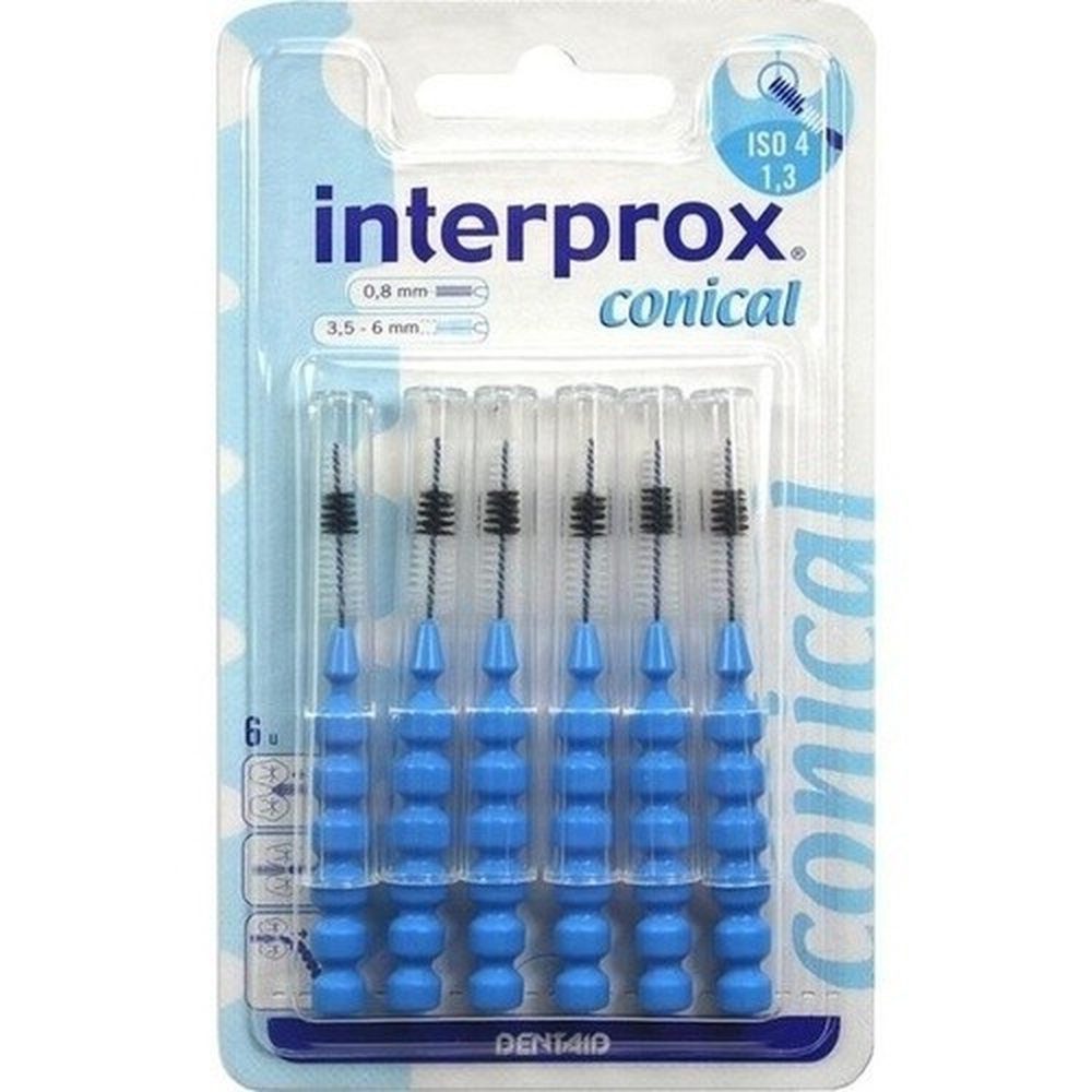 Interprox Interdentalbürsten INTERPROX reg conical blau Interdentalbürste Blis 6St