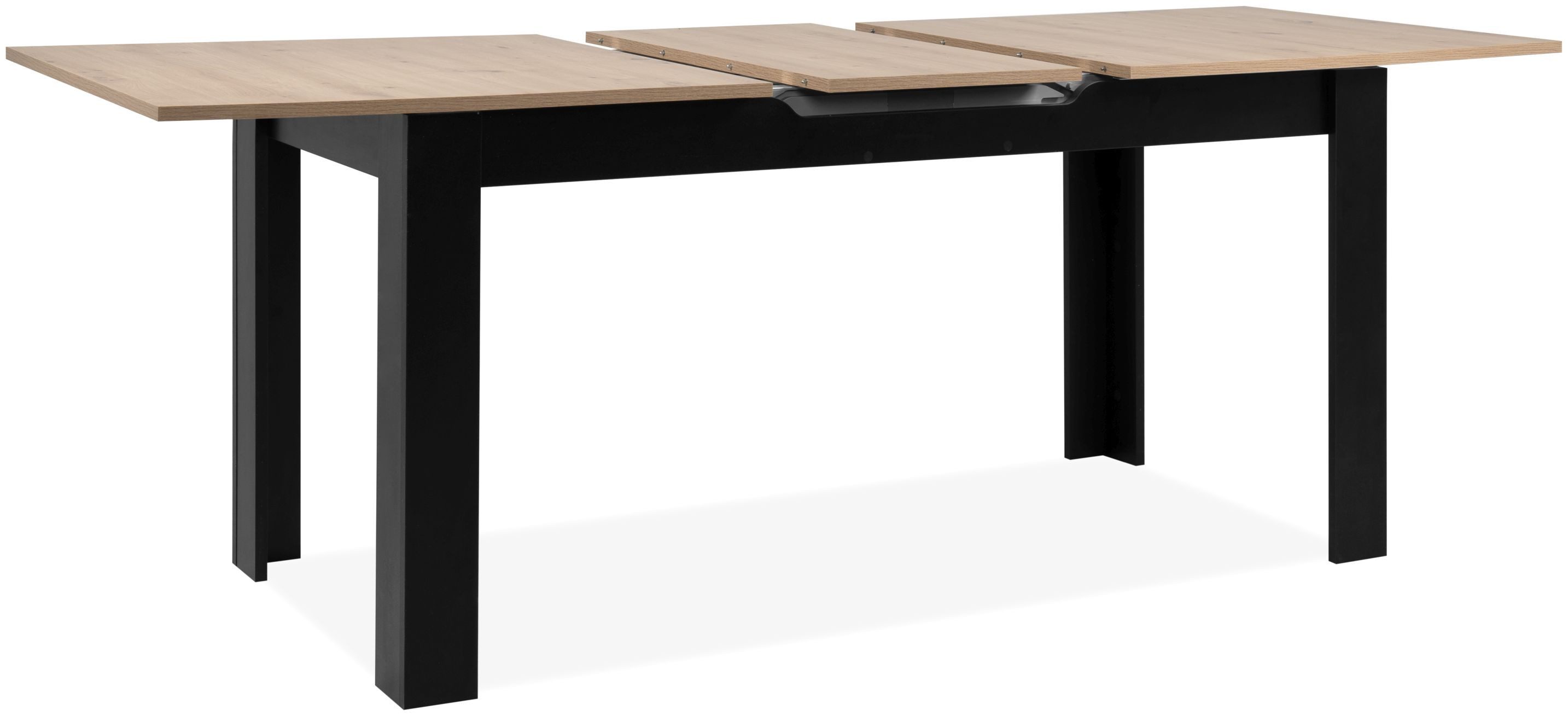 Finori Esstisch, Artisan Oak / schwarz B x H x T ca. 160-200 x 75 x 80 cm