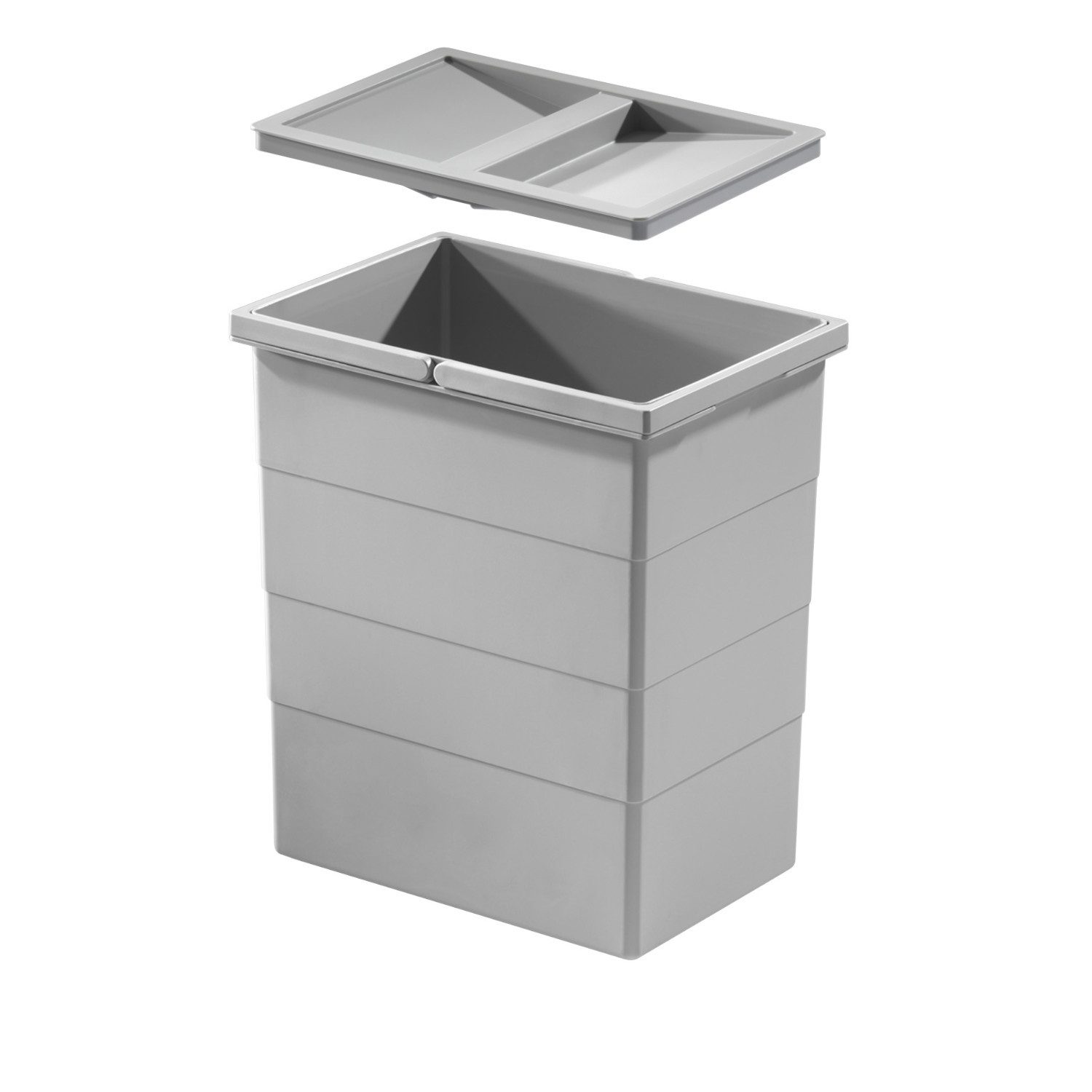 Hailo Einbaumülleimer Hailo Inneneimer 1076119 mit Deckel 20 L 320x226x350 mm 2 Henkel