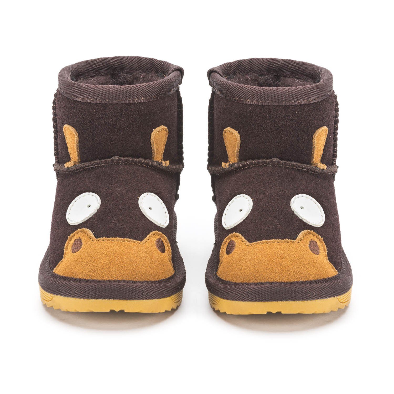 Snugs SNUGS Lammfell Stiefel Kinder - Warm und bequem Winterstiefel Kinder Winterstiefel (Wild-Leder Stiefel, Lammfell Schuhe) Stiefel für Kinder