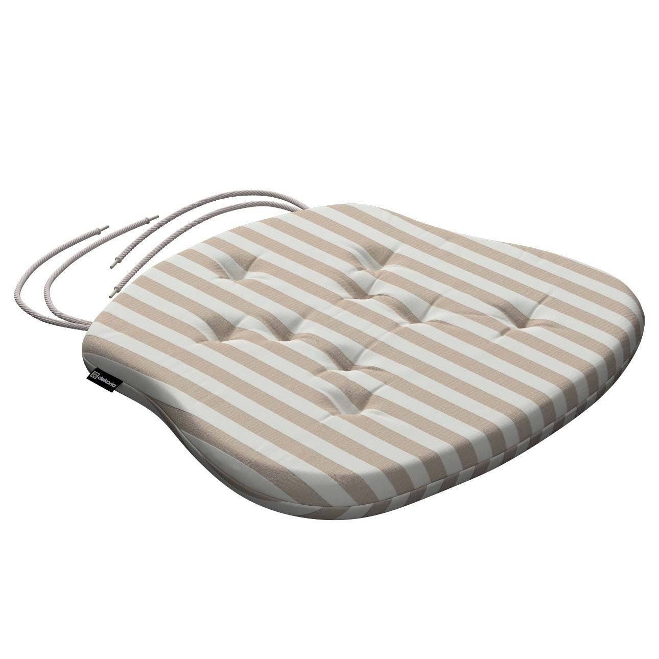 Dekoria Dekokissen Stuhlkissen Peter mit Bindeschnur 41x 38 x 3,5 cm, Quadro