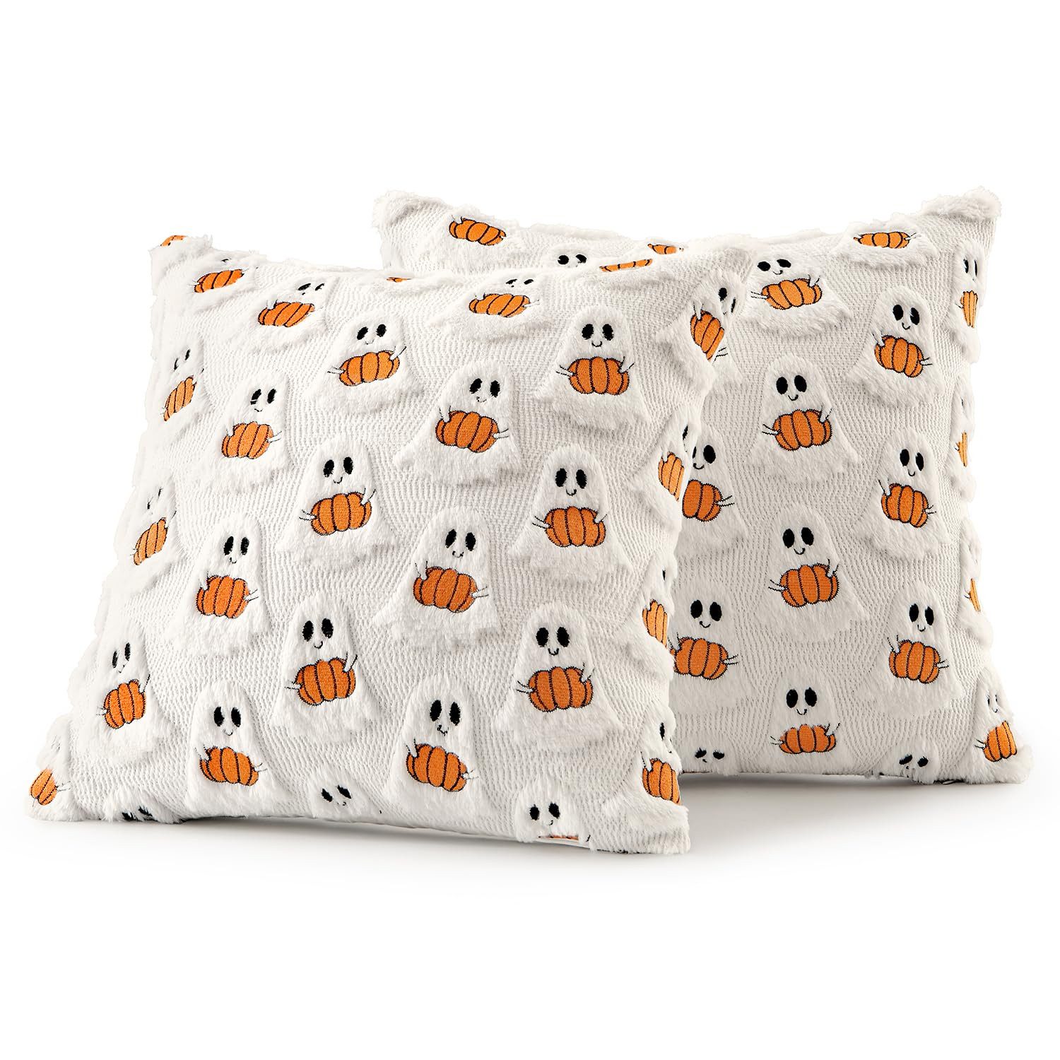Bomiclss Kissenbezug Halloween Kissenbezug Gruseliger Geist Kürbis Deko Weiche, (2 Stück)