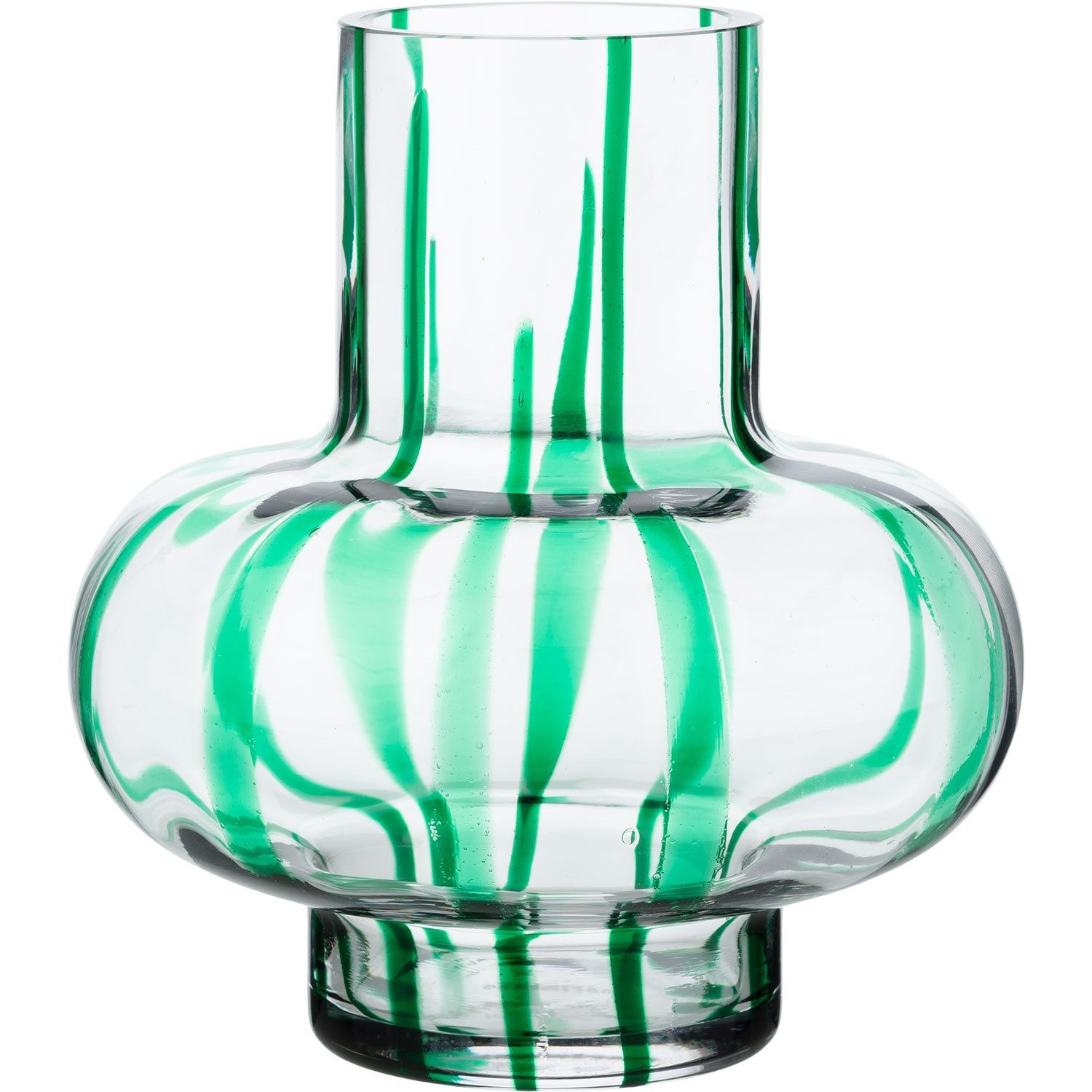 Marimekko Tischvase Umpu Höhe 20 cm klar, grün