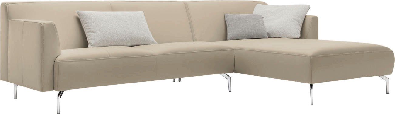 hs.446, in minimalistischer, Optik, 317 sofa schwereloser hülsta cm Ecksofa Breite