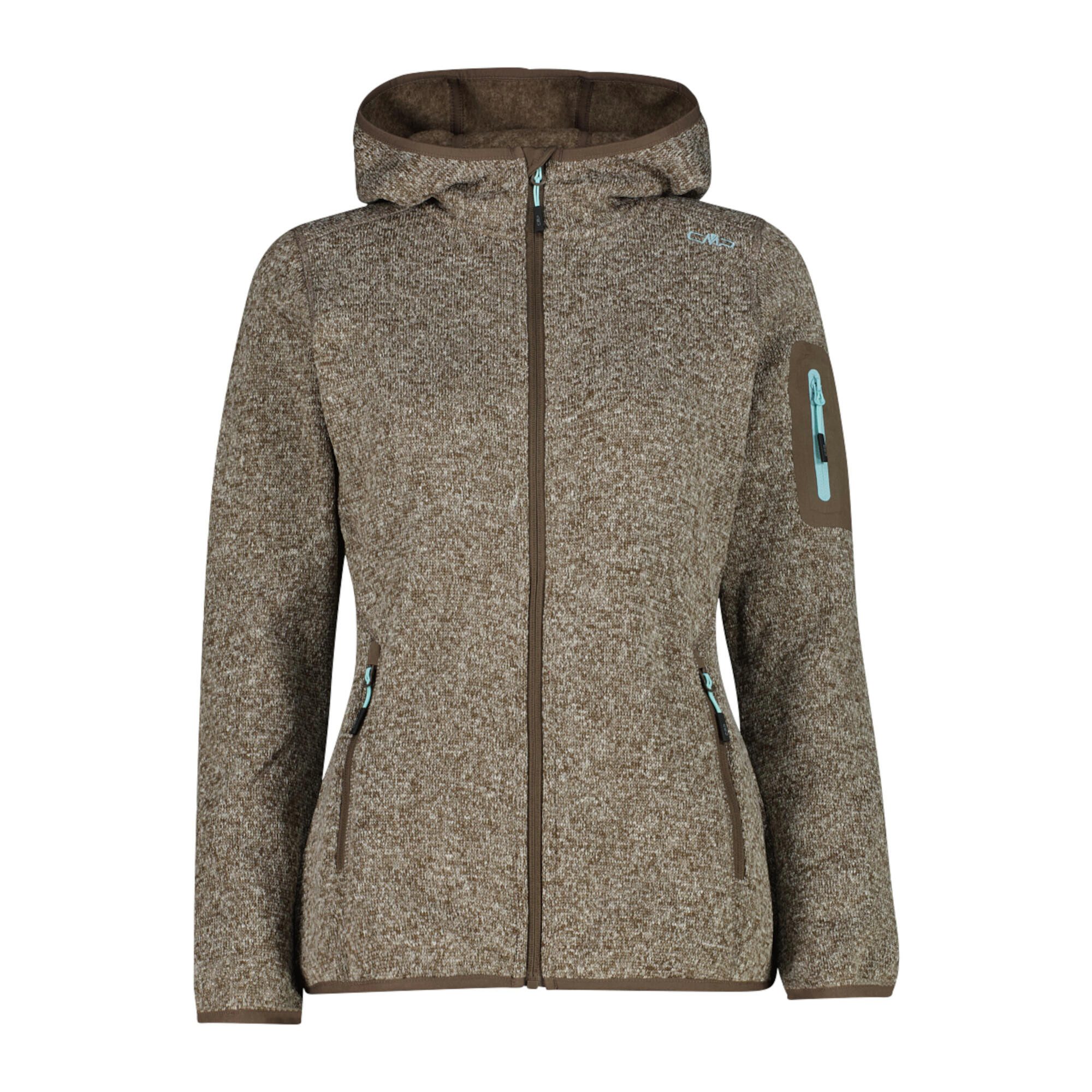 CMP Fleecejacke CMP Damen Jacke Knitted Melange Hoody 3H19826