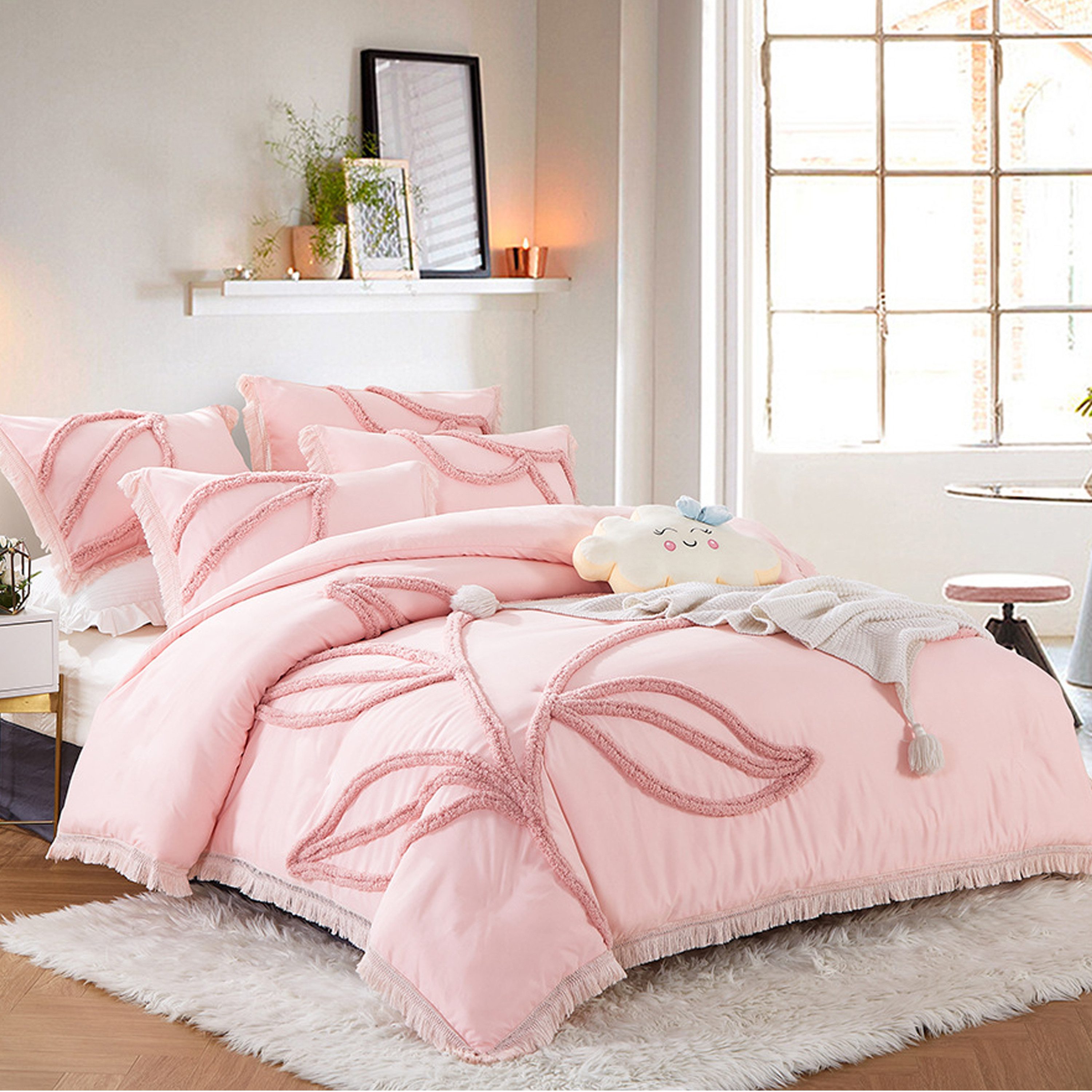 wohnTRAUM24 Bettwäsche Bettwäsche,Getuftet Boho Bettwäsche-Set 135x200cm,20 günstig online kaufen