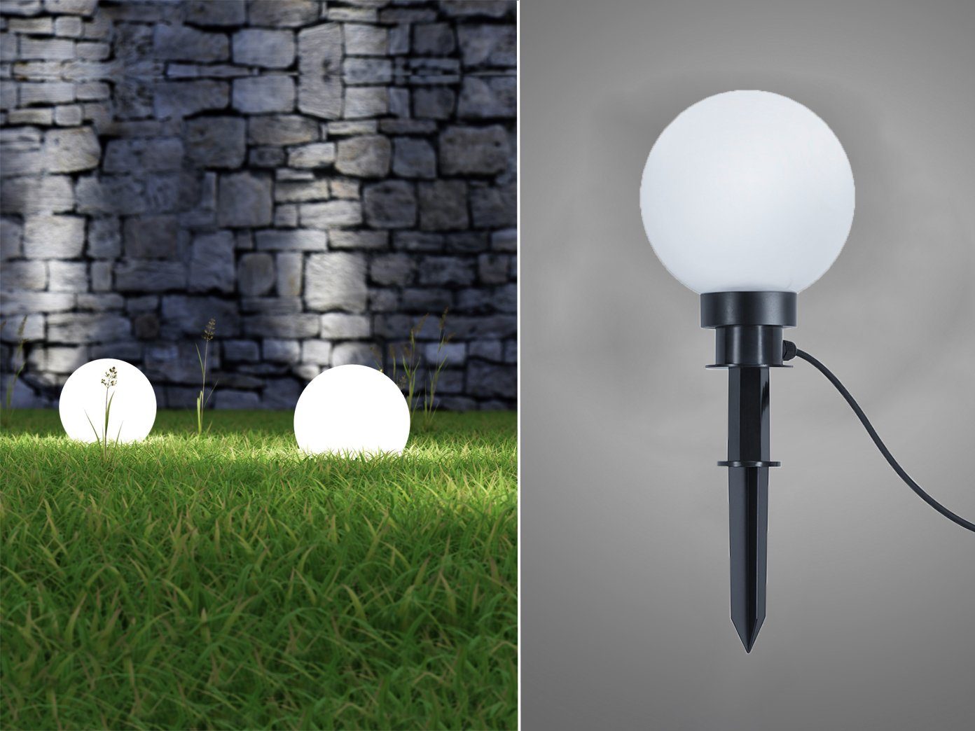 Reality Leuchten Kugelleuchte, LED wechselbar, Warmweiß, günstig online kaufen