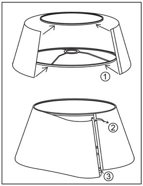 TRANGO LED Stehlampe, 1522BL Tripod Stehleuchte *BROWNIE* inkl. E27 LED Leuchtmittel warmweiß - mit Stofflampenschirm in Braun - Lampenstativ Dreibein - Höhe: 150cm, Wohnraum - Schlafraum - Standlampe - Stehlampe Design zeitlos