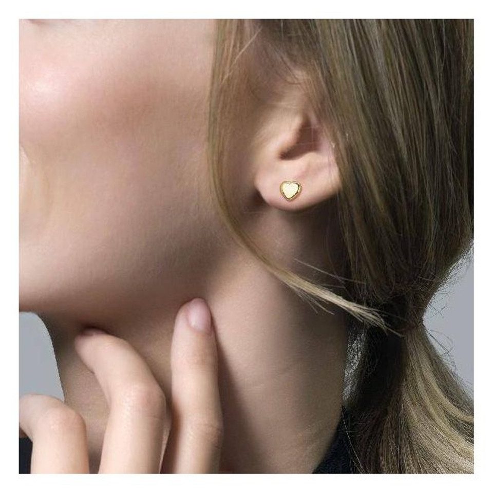 Blush Paar Ohrstecker BLUSH Ohrstecker "Herz" 14 Karat Gelbgold 7245YGO