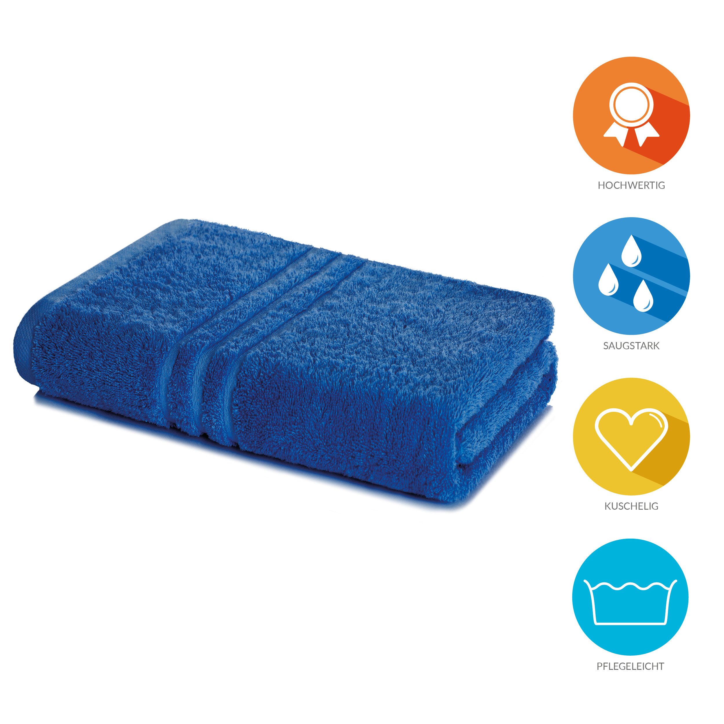 Lavea Badetuch Duschtuch 100x150 cm Elena Frottee Duschhandtuch, 100% Baumwolle, 500 g/m² Frottier, weich & saugstark, pflegeleicht