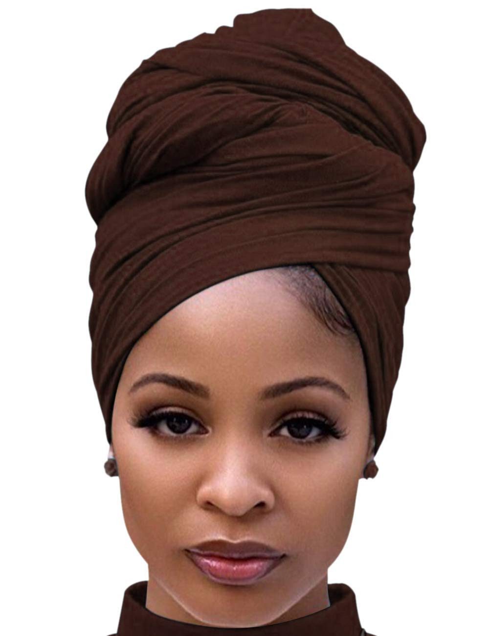 Turbanmütze Haarwickel für Damen Schal Turban Langes Haar