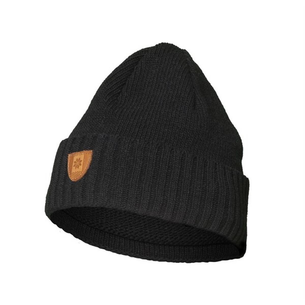 Bråtens Strickmütze - Norwegische Wollmütze - Einfarbig - Unisex - aus rauer norwegischer Wolle