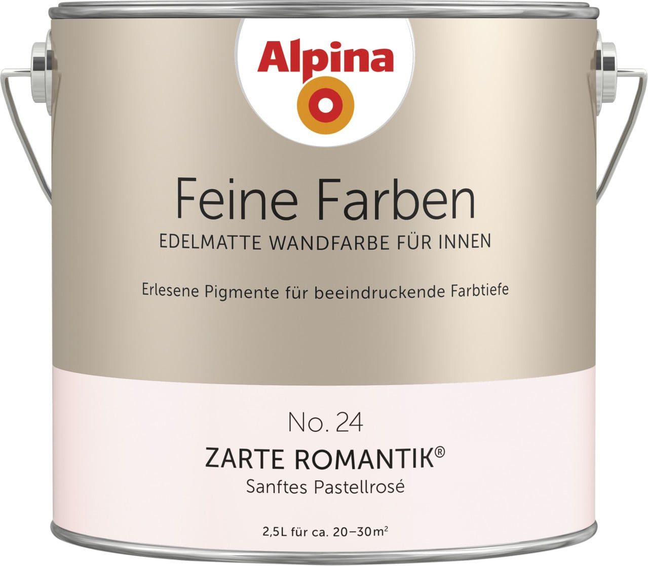 Alpina Wandfarbe Alpina Feine Farben Wandfarbe No. 24 Zarte