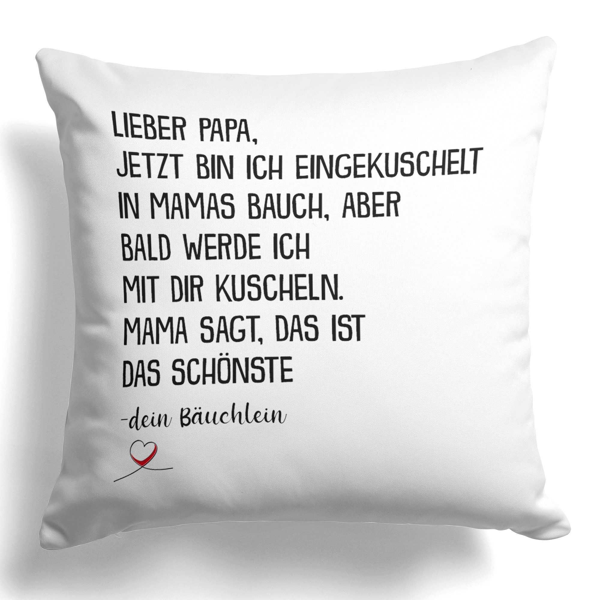 22Feels Декоративні подушки Du Wirst Papa Schwangerschaft Geschenk Männer Werdender Papa Dad To Be, Deko mit Persönlichkeit