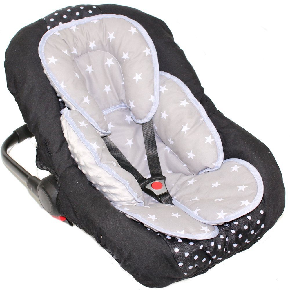 Primawela Sitzverkleinerer Sitzverkleinerer MINKY Einlage Baby Kind für Auto Babyschale Einsatz