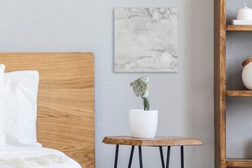 OneMillionCanvasses® Leinwandbild Marmor - Grau - Luxus, (1 St), Leinwand Bilder für Wohnzimmer Schlafzimmer
