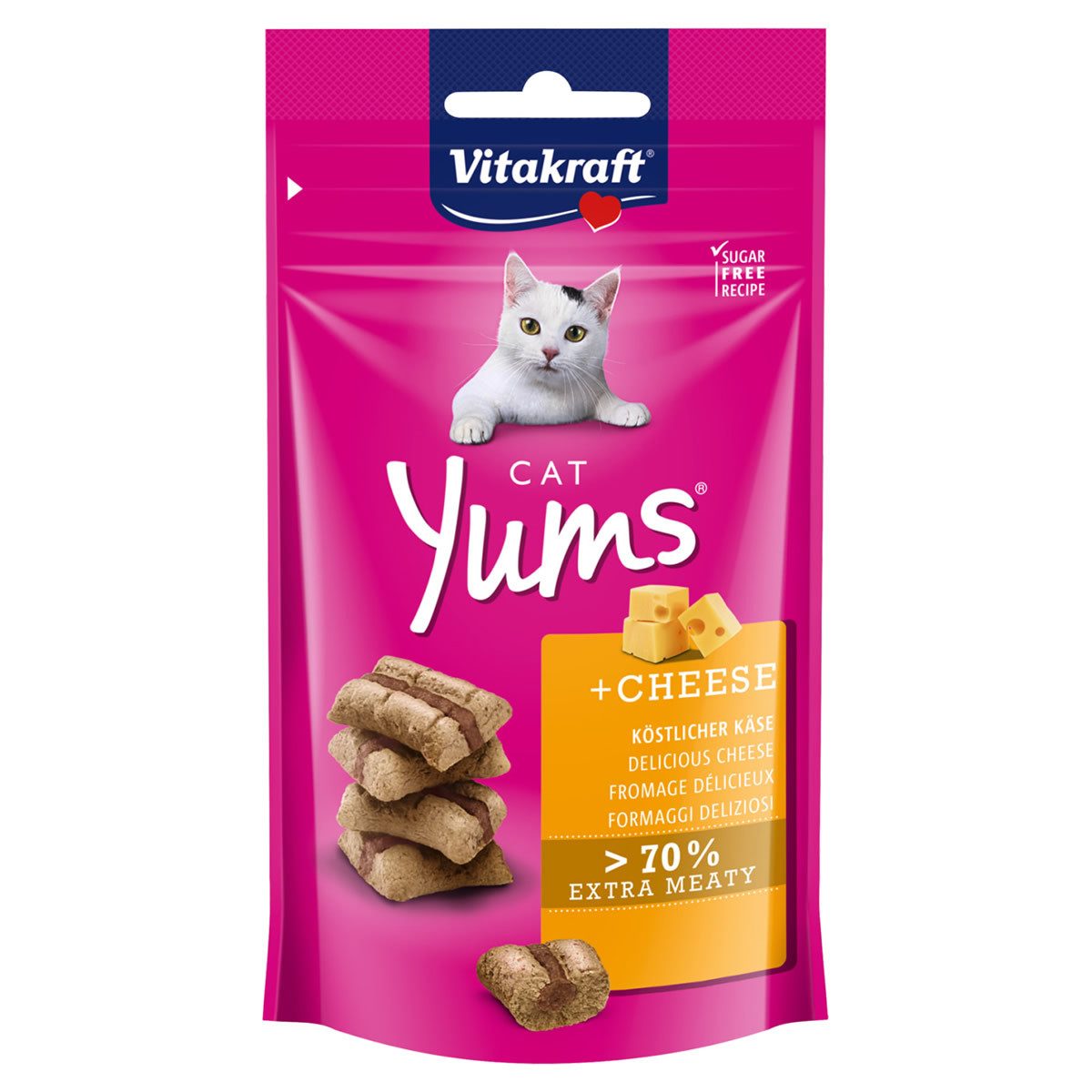 Vitakraft Cat Yums + Käse 40 g, Snack für: Katze