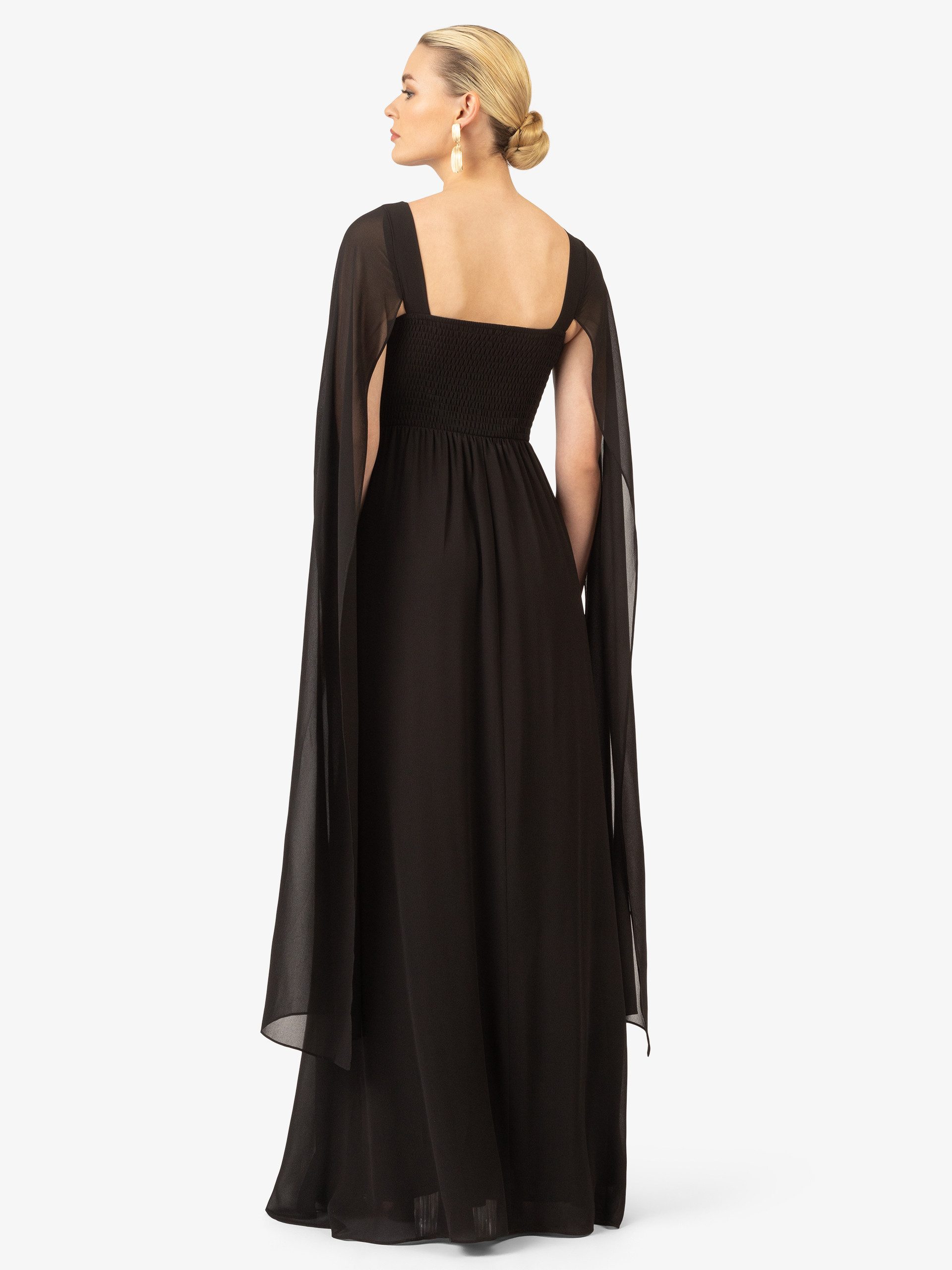 Kraimod Abendkleid aus hochwertigem Polyester Material mit Capeärmel