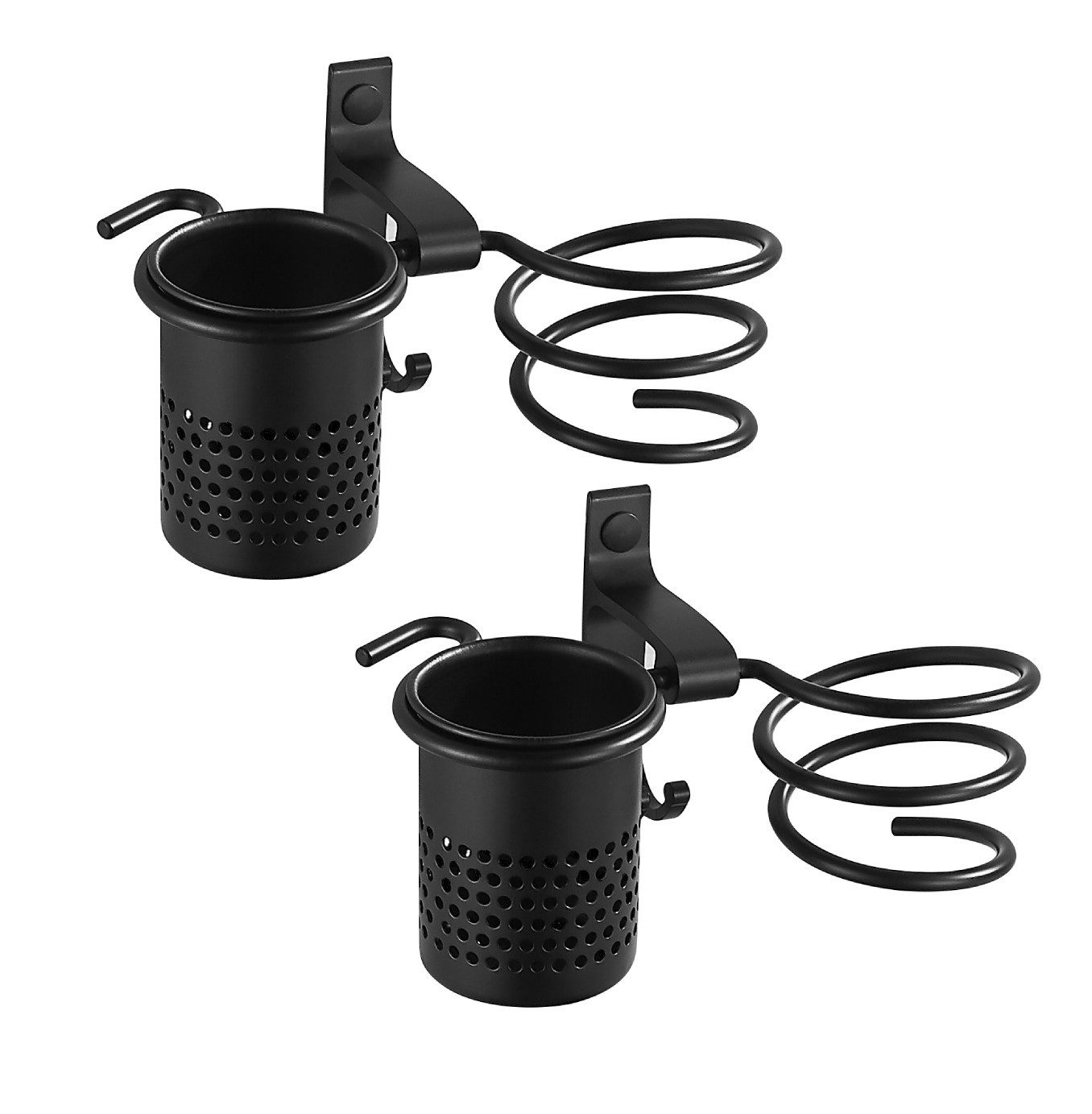 EMKE Badaccessoire-Set Haartrocknerhalter Schwarz Fönhalter für günstig online kaufen