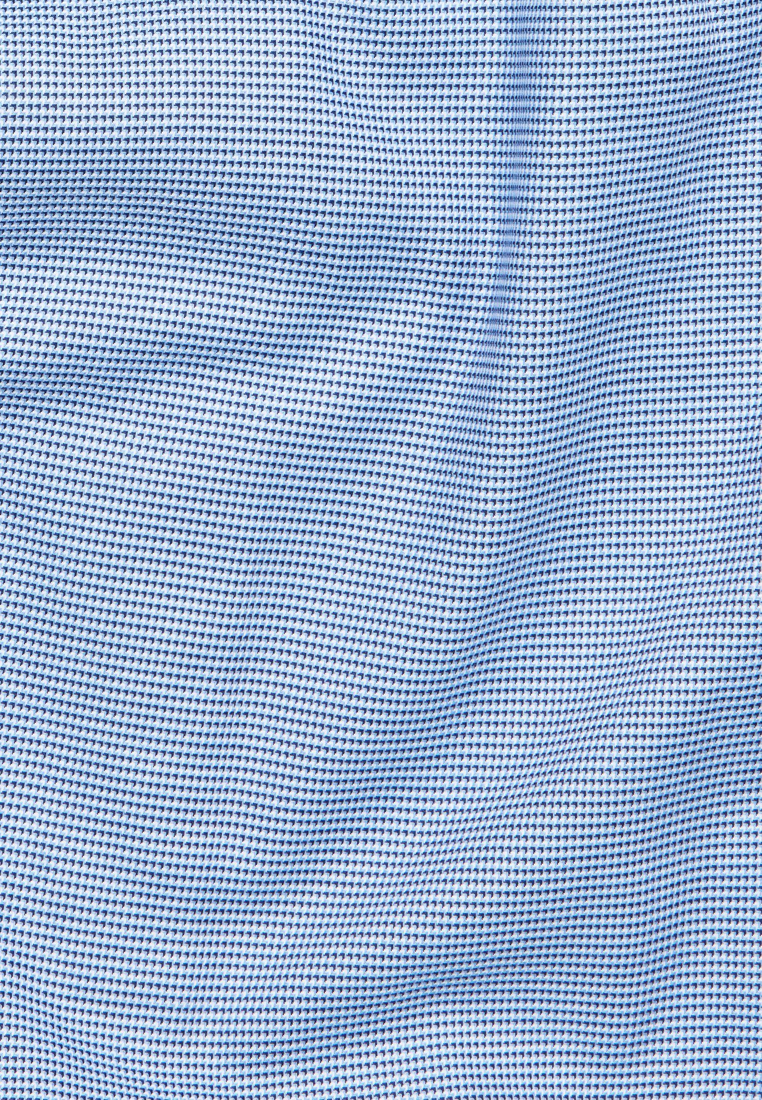 FIT SLIM Langarmhemd blau Eterna