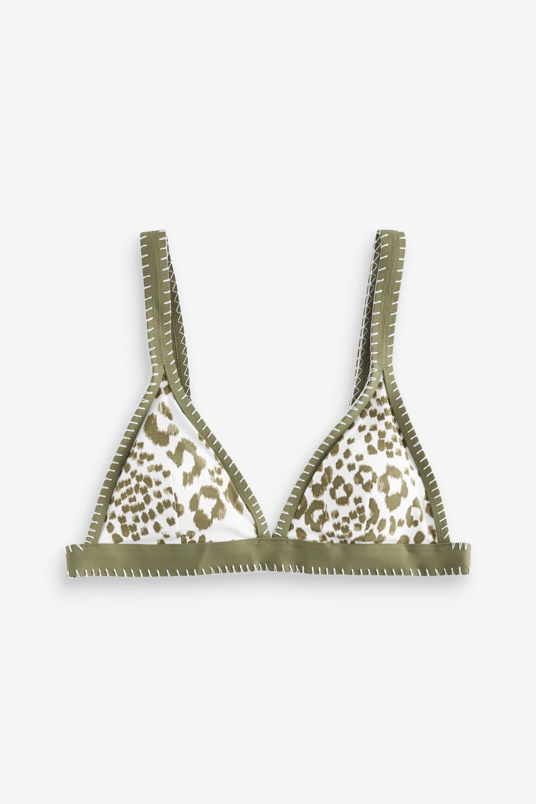 Next Triangel-Bikini-Top Bikinioberteil mit Kontrast-Überwendlingsstich (1- günstig online kaufen