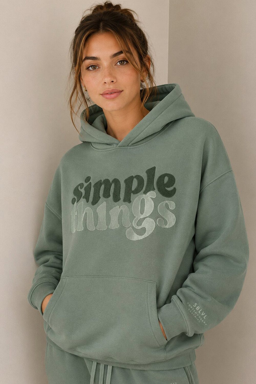 SUBLEVEL Kapuzenpullover Damen Pullover kuschelig weich Flauschig Hoody Hoodie XS-XXL Perfekte Passform Hochwertige Verarbeitung, Angenehm weich & bequem