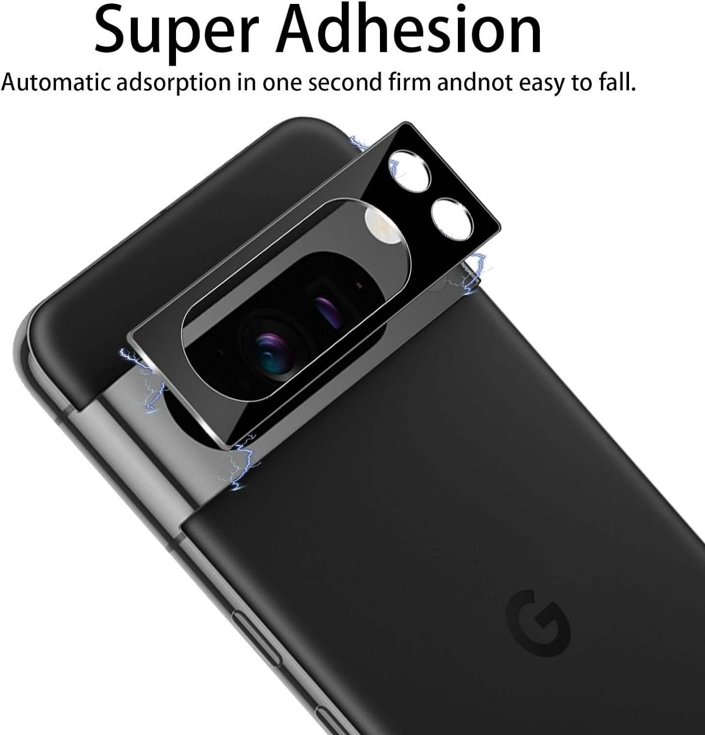 MSM Displayschutzglas 2X Schutzglas (Display + Kamera) für Google Pixel 8 Pro Panzerfolie – Bild 5 von 5