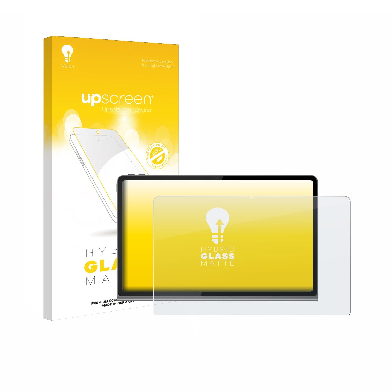 upscreen Displayschutzglas Folie für Lenovo Tab Plus 11.5", Schutzfolie Glas Panzer Display Schutz matt