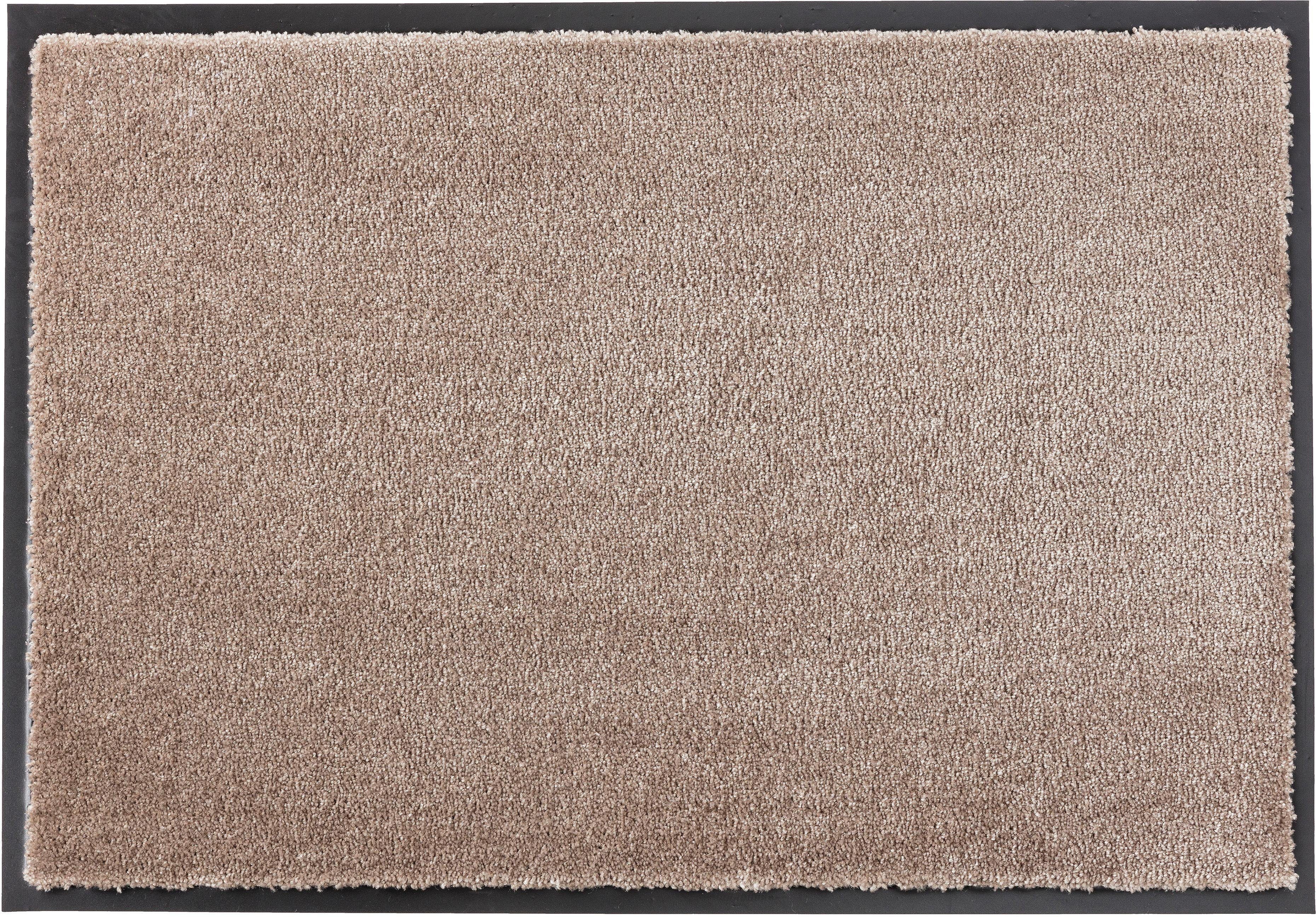 SCHÖNER WOHNEN-Kollektion Fußmatte Miami Uni, rechteckig, Höhe: 7 mm, Schmutzfangmatte, waschbar