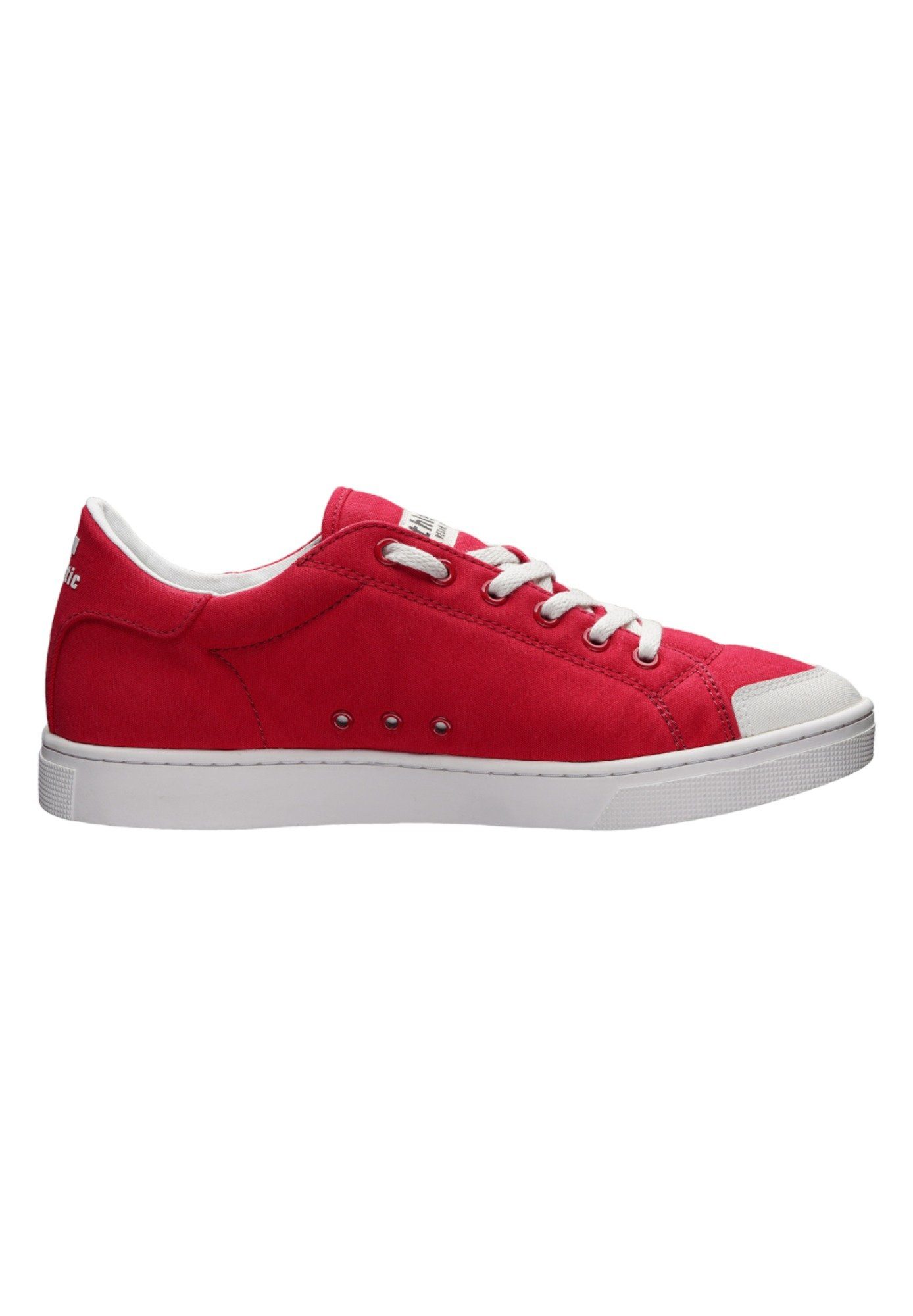 Cranberry ETHLETIC Sneaker Fairtrade - White Cut Red Lo Just Active Produkt