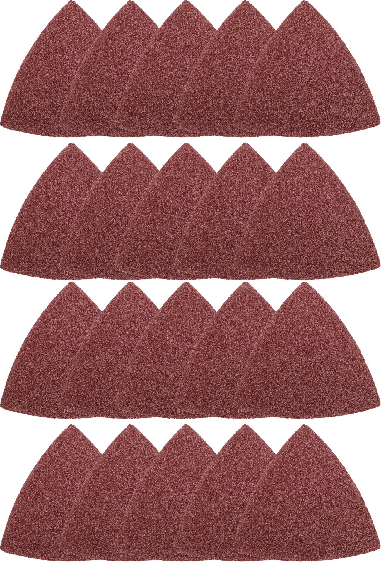 TRIZERATOP Schleifpapier Dreieck-Schleifpapier 80 mm, 20-tlg.10x P80, 5x P120, 5x P240, (Dreieck-Schleifpapier 80 mm, 20-tlg.10x P80, 5x P120, 5x P240, Dreieck-Schleifpapier 80 mm, 20-tlg.10x P80, 5x P120, 5x P240)