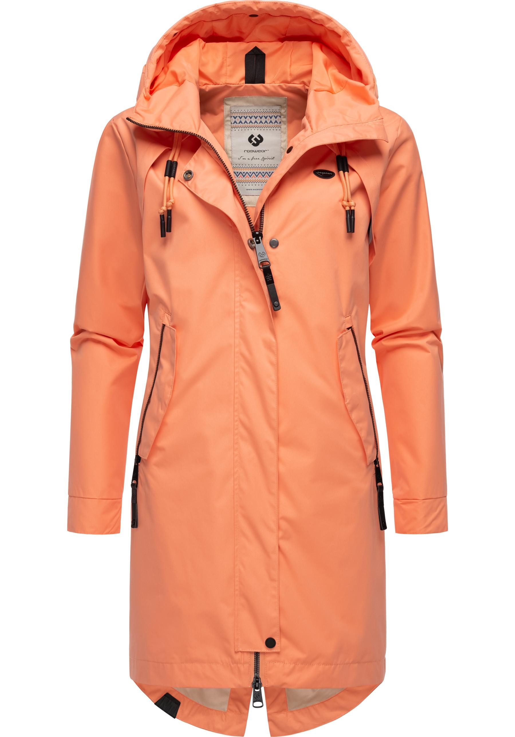 Ragwear Jerseymantel Rejany Wasserdichter Damen Parka für die Übergangszeit