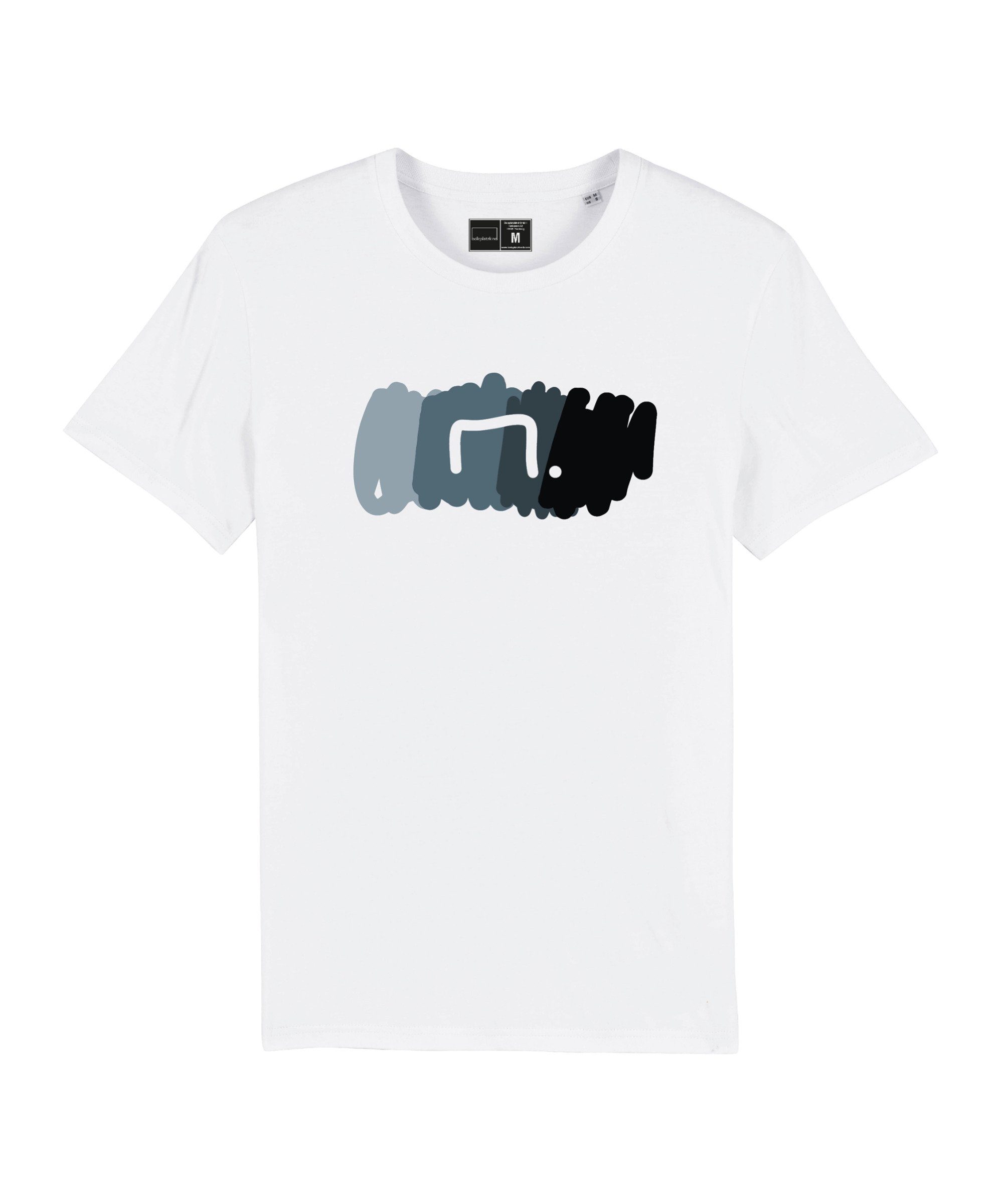 Bolzplatzkind T-Shirt "Free" T-Shirt Nachhaltiges Produkt weissgrau