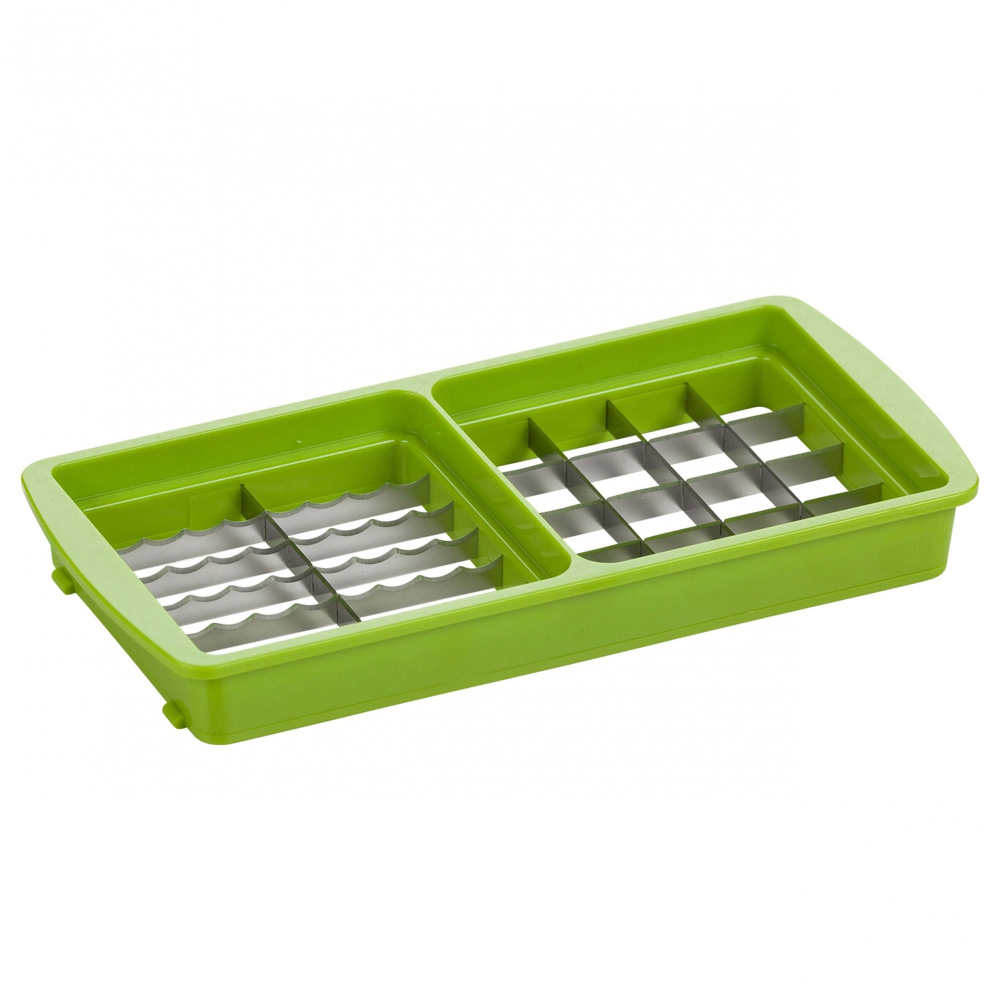 Genius Gemüsemesser Nicer Dicer smart Messereinsatz 10x30 & 15x15 mm, kiwigrün, Messereinsatz 10x30 & 15x15 mm, kiwigrün - aus Edelstahl
