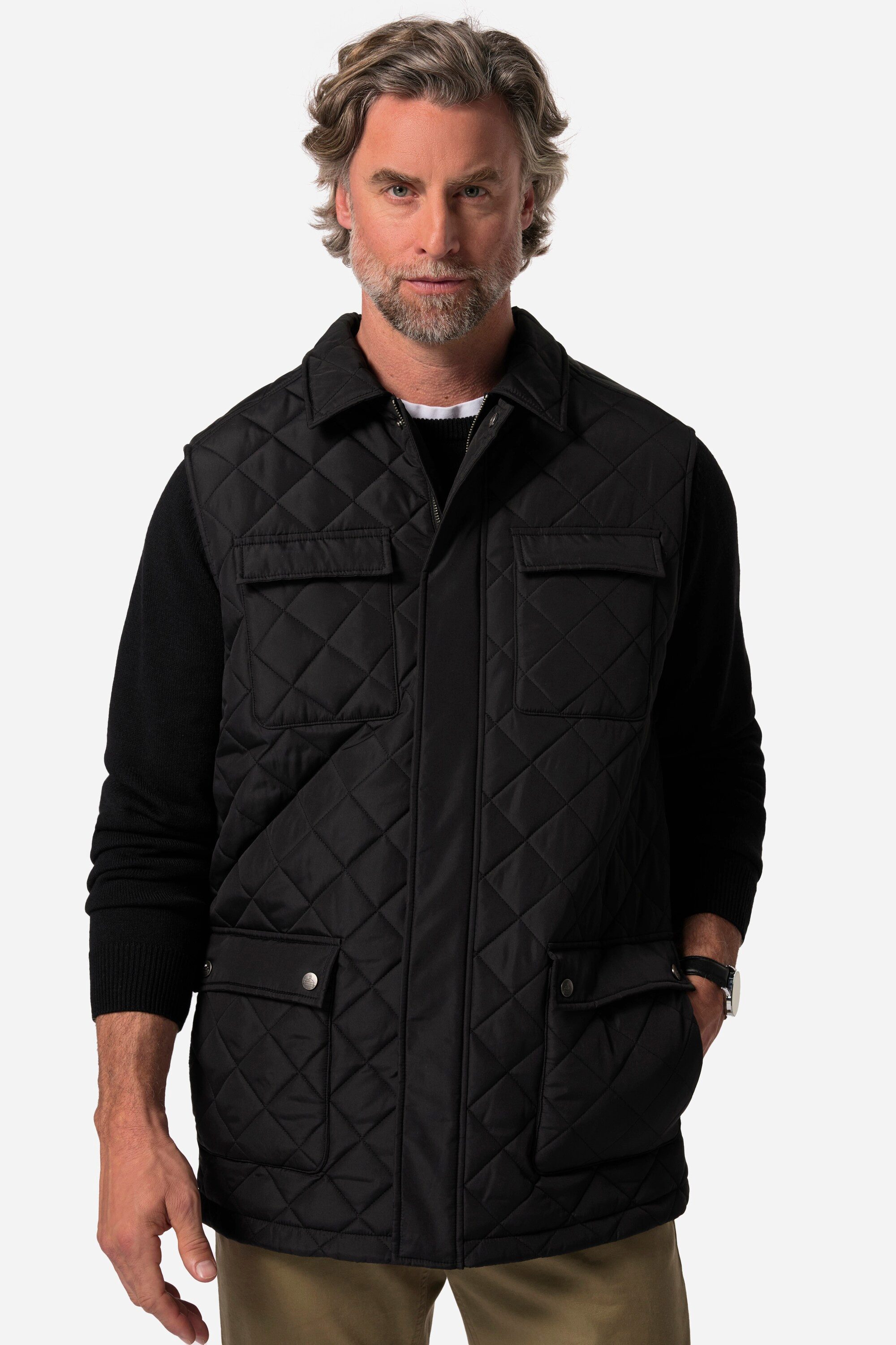 Boston Park Steppweste Steppweste Hemdkragen günstig online kaufen