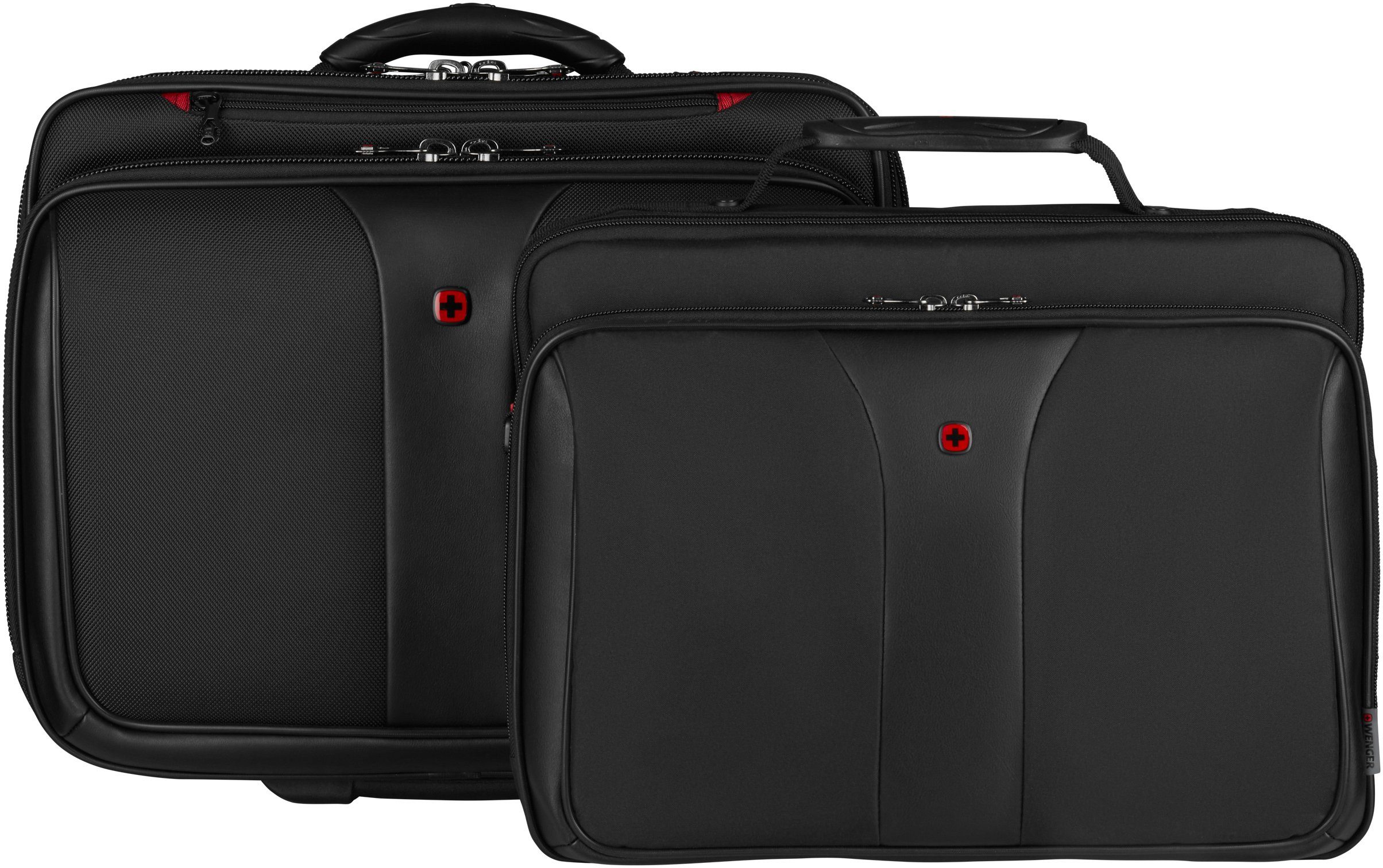 Wenger Business-Trolley Patriot 15,6-Zoll abnehmb. II, bis Laptopfach Tasche schwarz, Rollen, 2 für Laptops mit 17,3-Zoll &