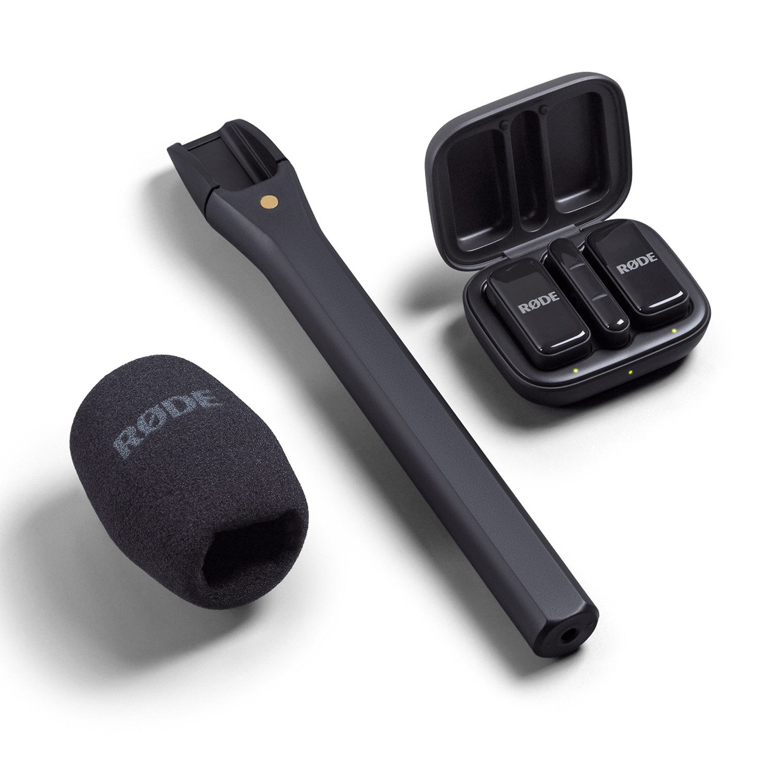RØDE Rode Mikrofon-Funksystem Wireless Micro Lightning Interview Set. Digitales Aufnahmegerät (Vorteils-Set mit Handadapter)
