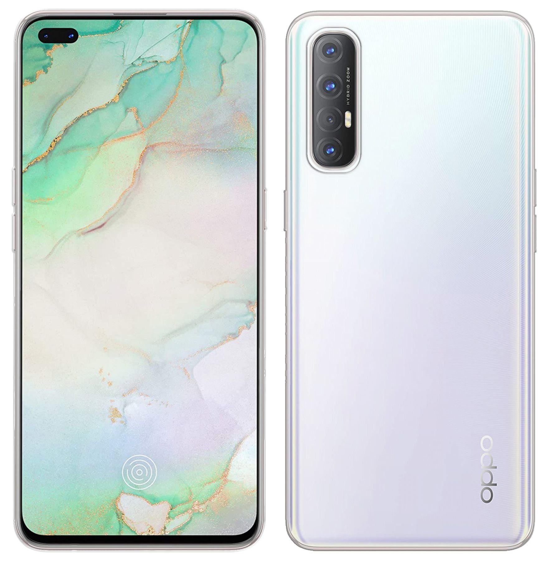 cofi1453 Handyhülle Silikon Hülle Basic für Oppo Reno 3 Pro, Case Cover Schutzhülle Bumper