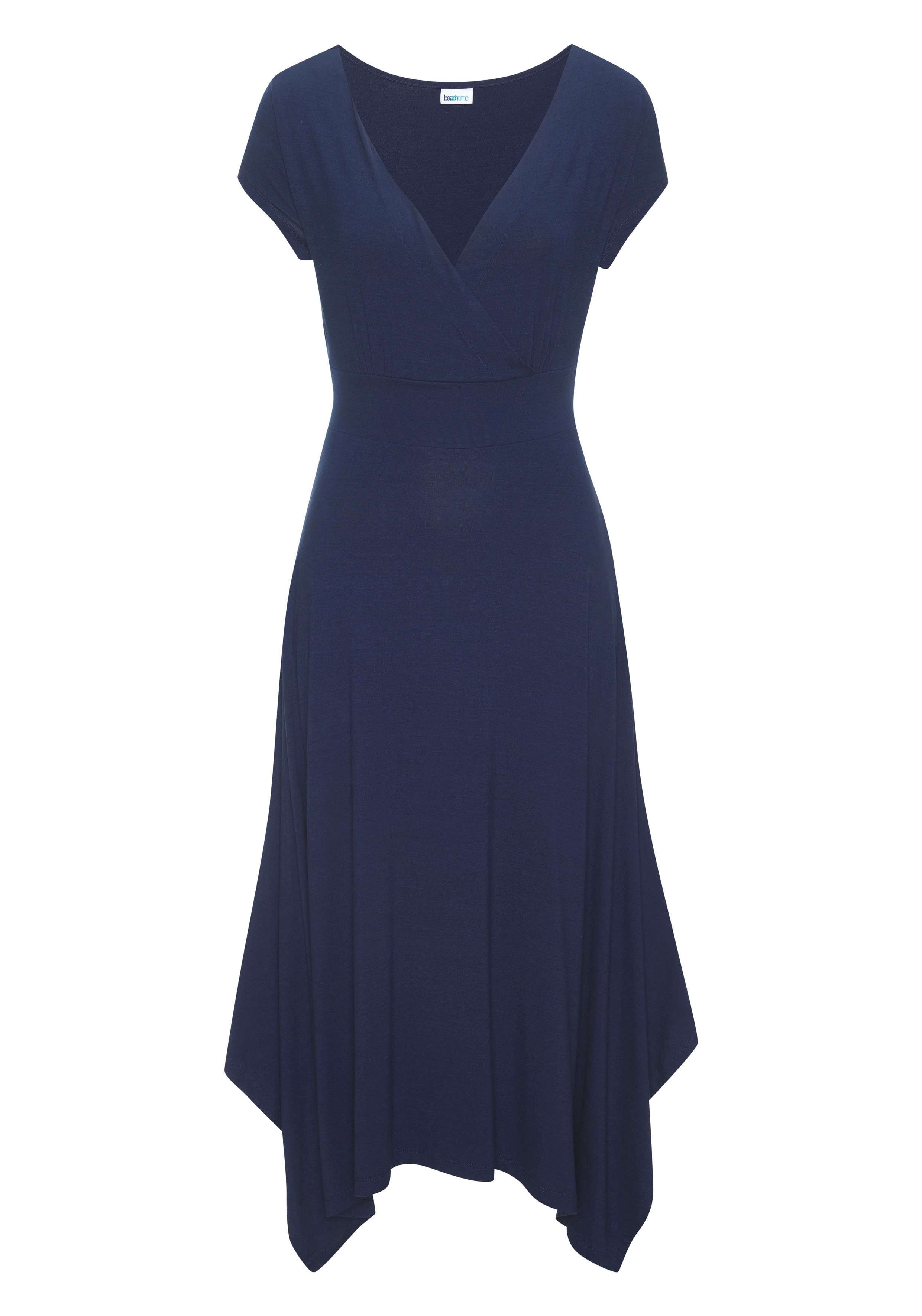 Beachtime Sommerkleid mit Zipfelsaum und Schleife, günstig online kaufen