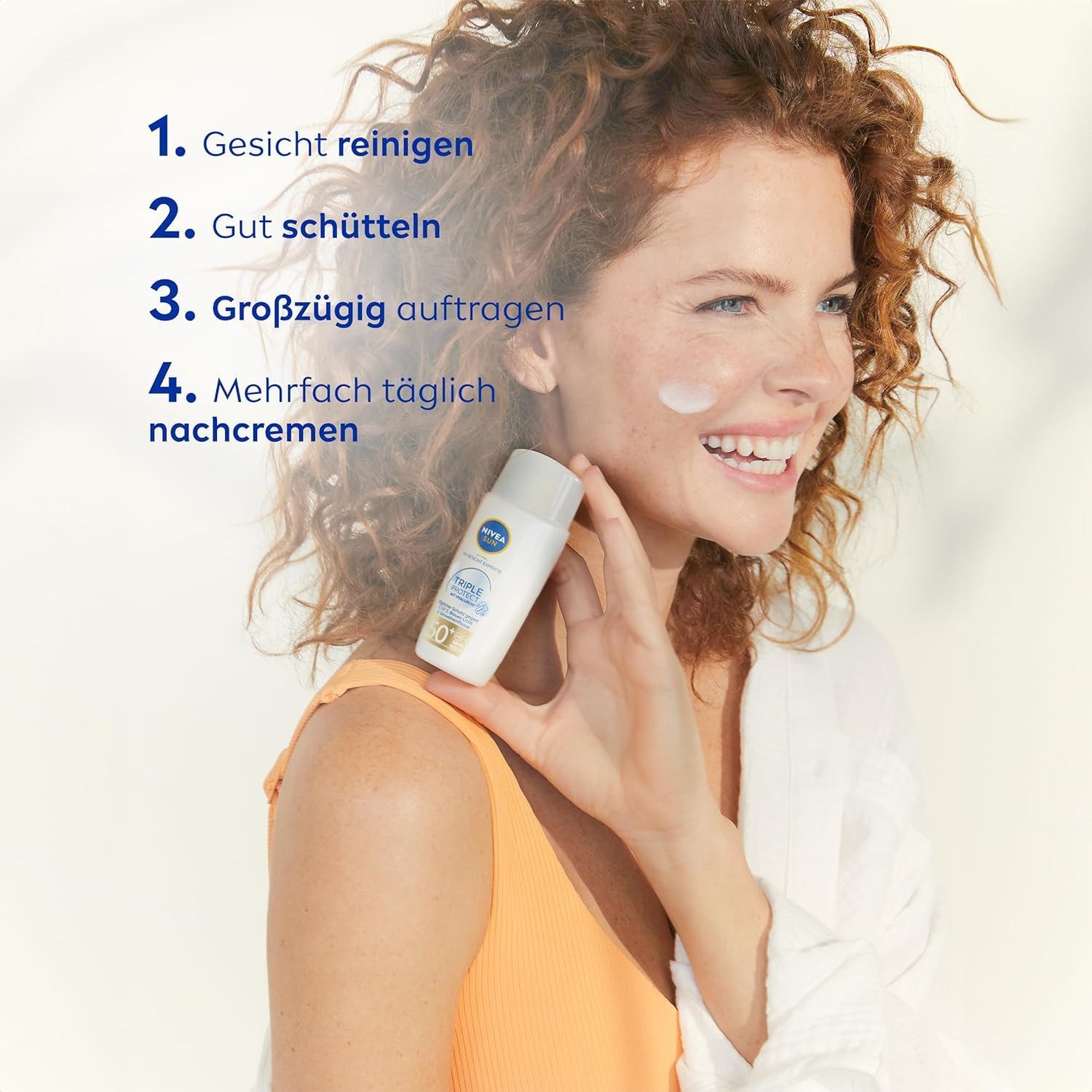 Nivea Gesichtspflege Sonnenschutz - UV Gesicht Triple Protect Ultraleichtes Fluid, 1-tlg.