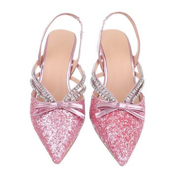 Ital-Design Damen Abendschuhe Party & Clubwear High-Heel-Pumps Pfennig-/Stilettoabsatz High Heel Pumps in Rosa